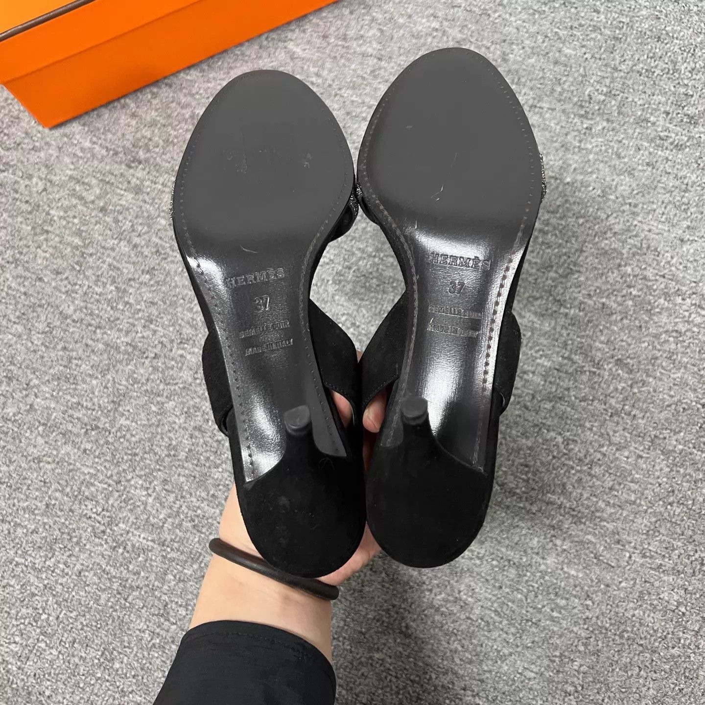 Hermes Hermes Sparkle H Heeled Sandal 37 Near New With Box Size US 6.5 / IT 36.5 - 5 Thumbnail
