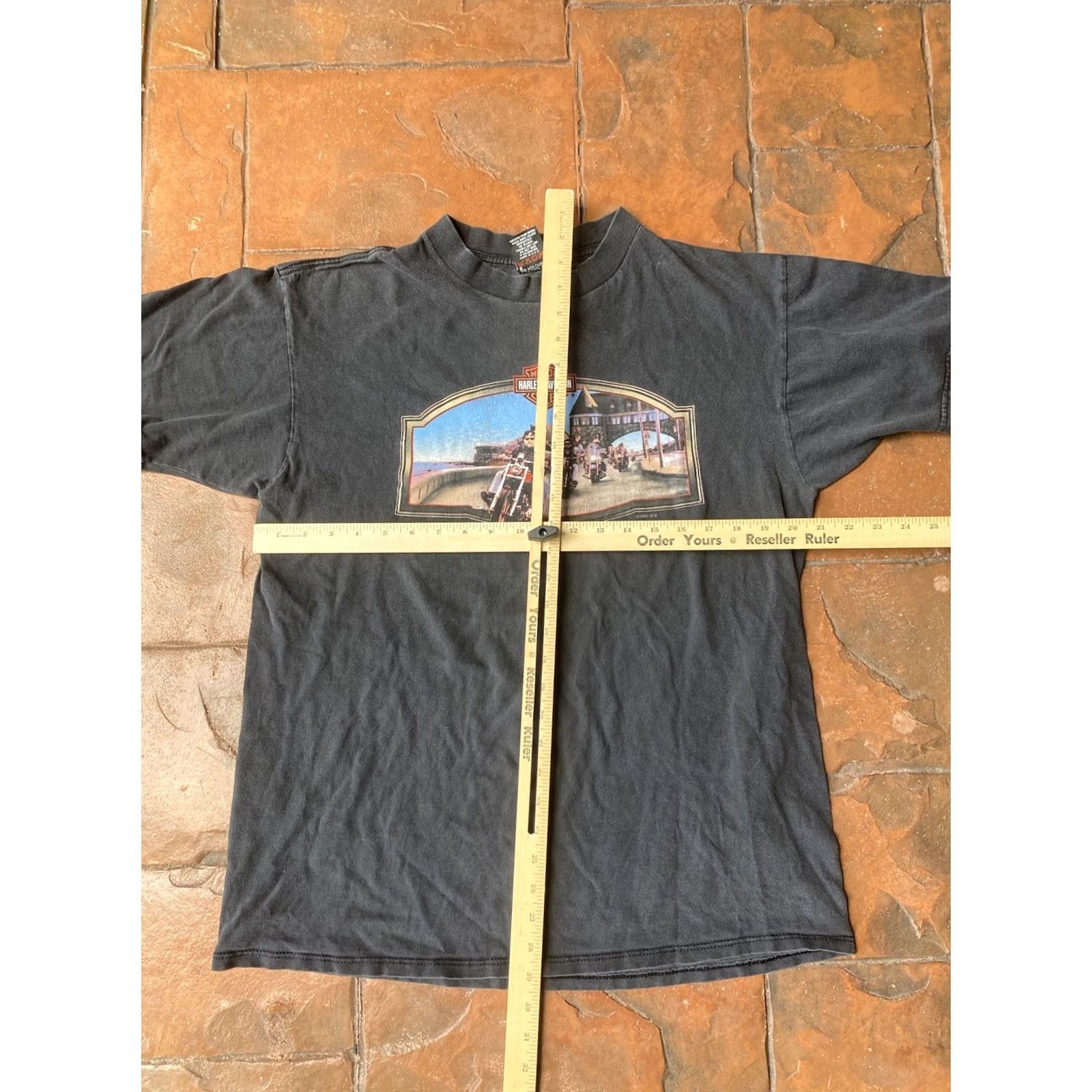 Harley Davidson VINTAGE Harley-Davidson Eagle T Shirt XL Black Men Short Sleeve Crew Neck 90s Biker Motorcycle Graphic Print Double-Sided Size US XL / EU 56 / 4 - 6 Thumbnail