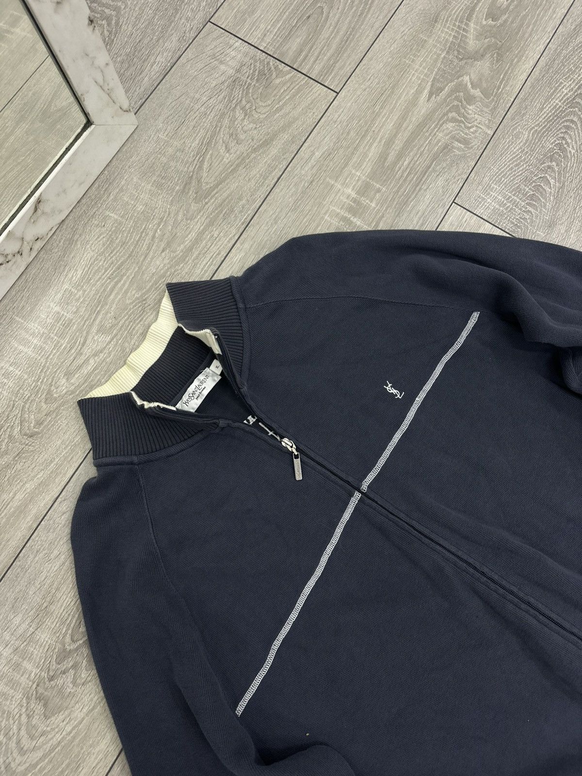 Yves Saint Laurent Yves Saint Laurent YSL Vintage 1/4 Zip Sweater Rare Size US XL / EU 56 / 4 - 5 Thumbnail