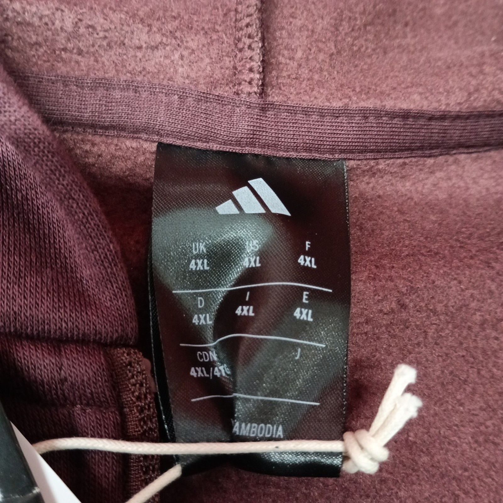 Adidas Adidas Sport Full Zip Hoodie Jacket Men's Size 4XL Ruby Red Size US XXL / EU 58 / 5 - 5 Thumbnail