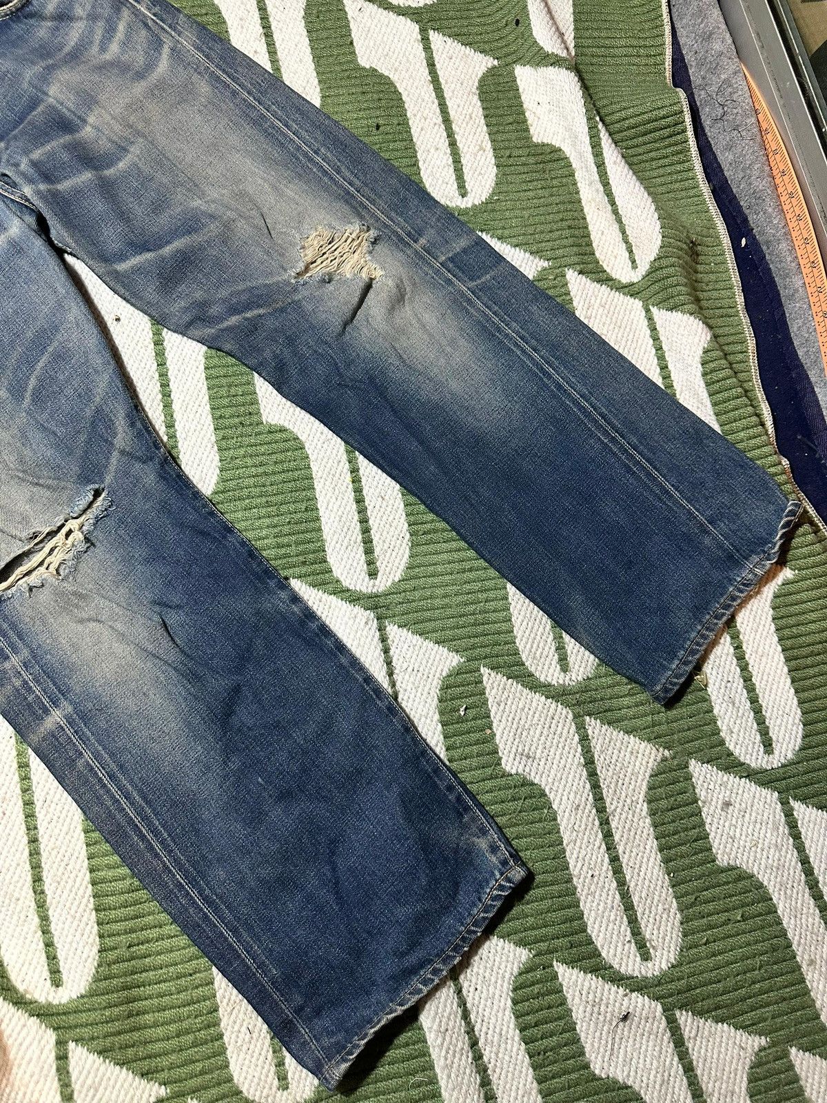 Edwin EDWIN 505 SX Selvedge Distressed Jeans Size US 34 / EU 50 - 5 Thumbnail