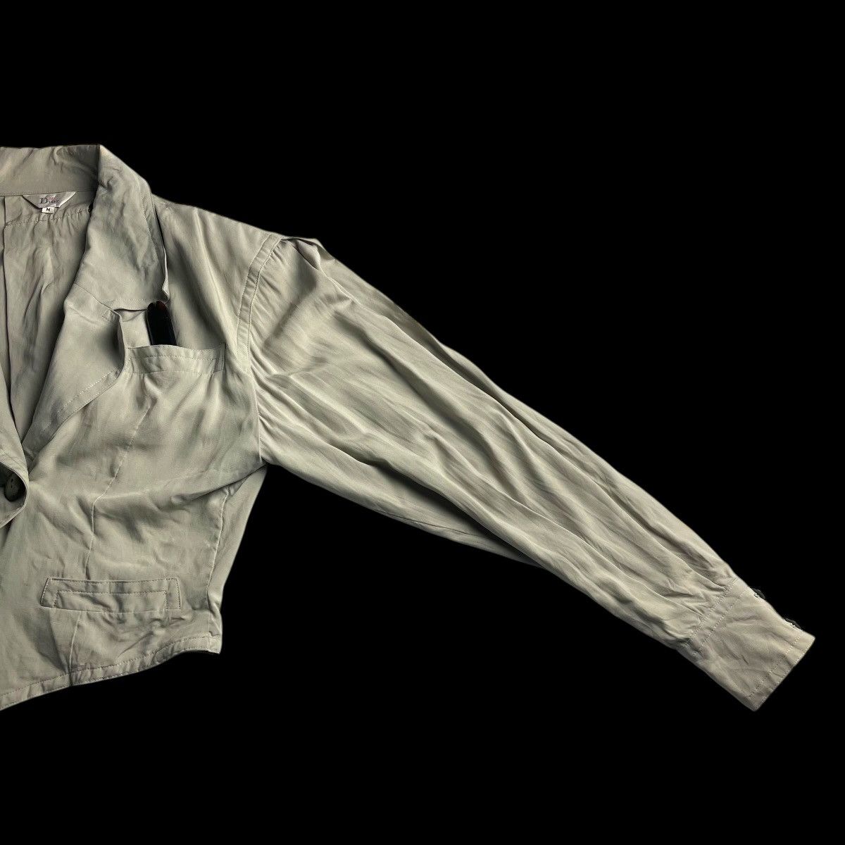 Dior MISS DIOR CROPPED RAYON BLEND CROPPED JACKET Size M / US 6-8 / IT 42-44 - 4 Thumbnail
