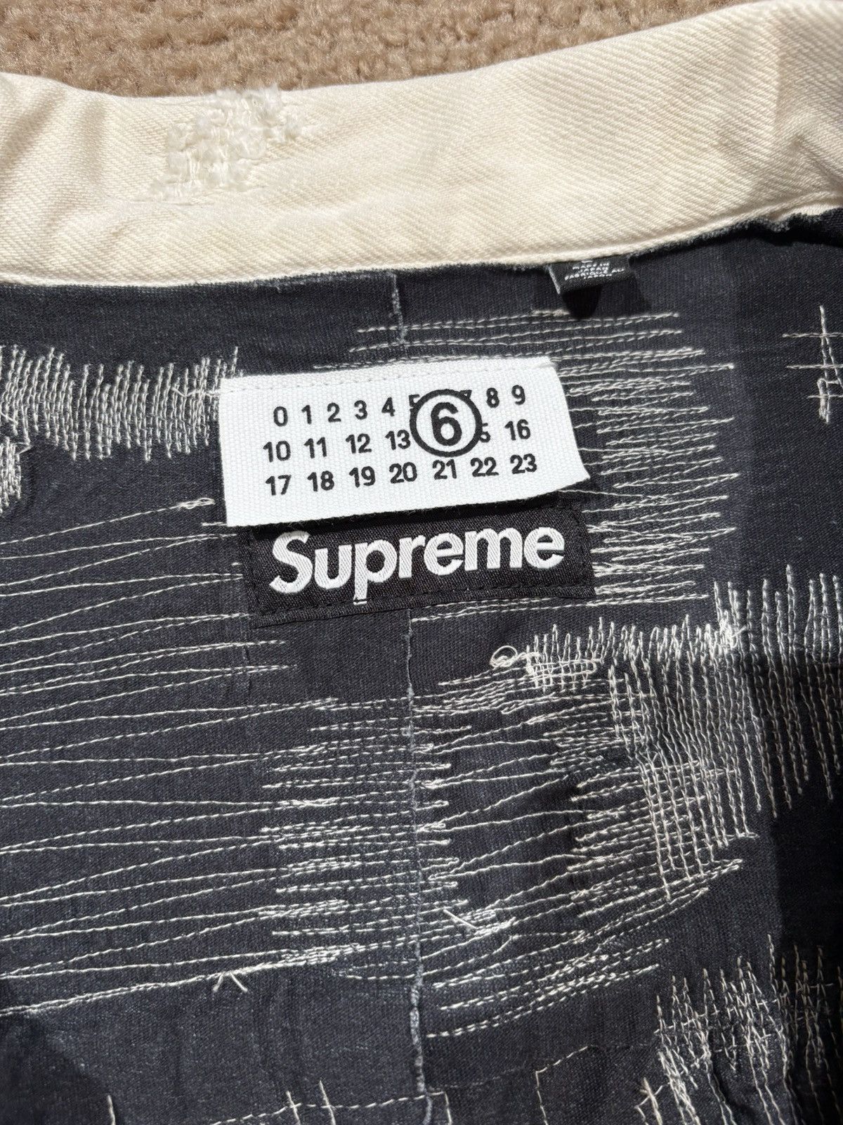 Maison Margiela × Supreme Supreme x Maison Margiela Selvedge Jacket (White) Size US L / EU 52-54 / 3 - 5 Thumbnail