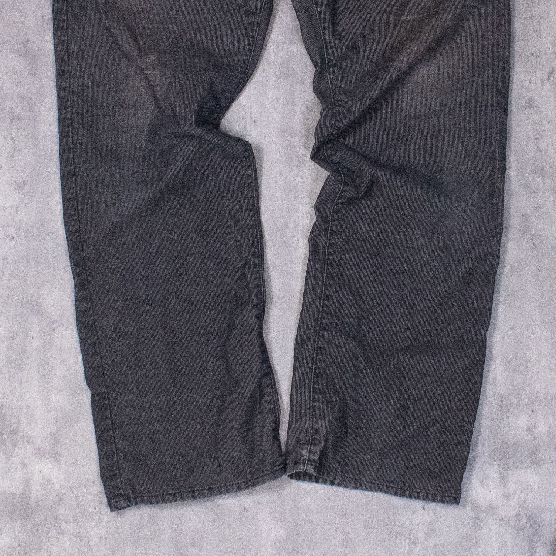 Calvin Klein × Vintage Y2K 2000's Calvin Kelin Relaxed Baggy Wide Corduroy Pant's Size US 37 - 4 Thumbnail