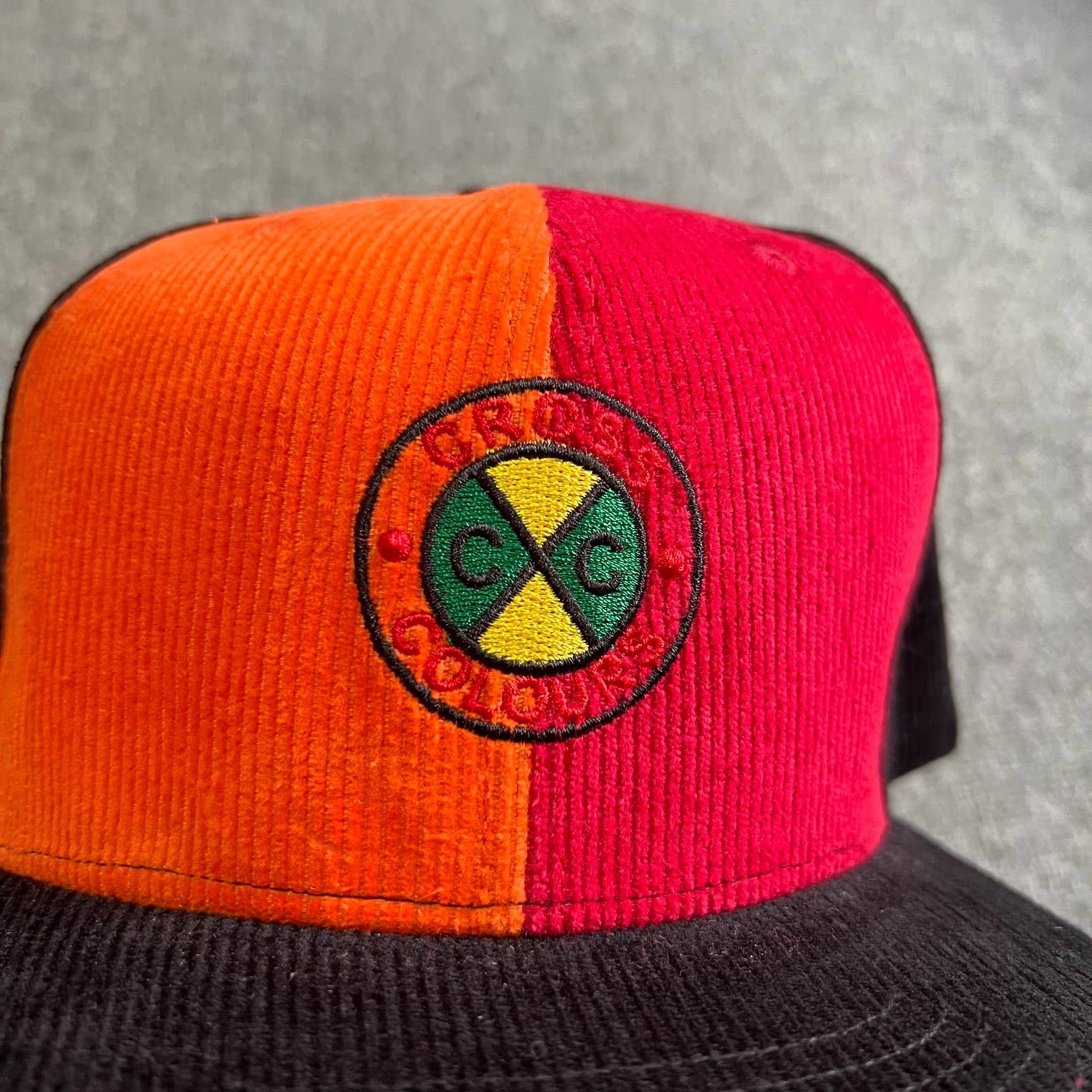 Cross Colours Cross Colours embroidered corduroybrim baseball cap Q7 Size ONE SIZE - 2 Thumbnail