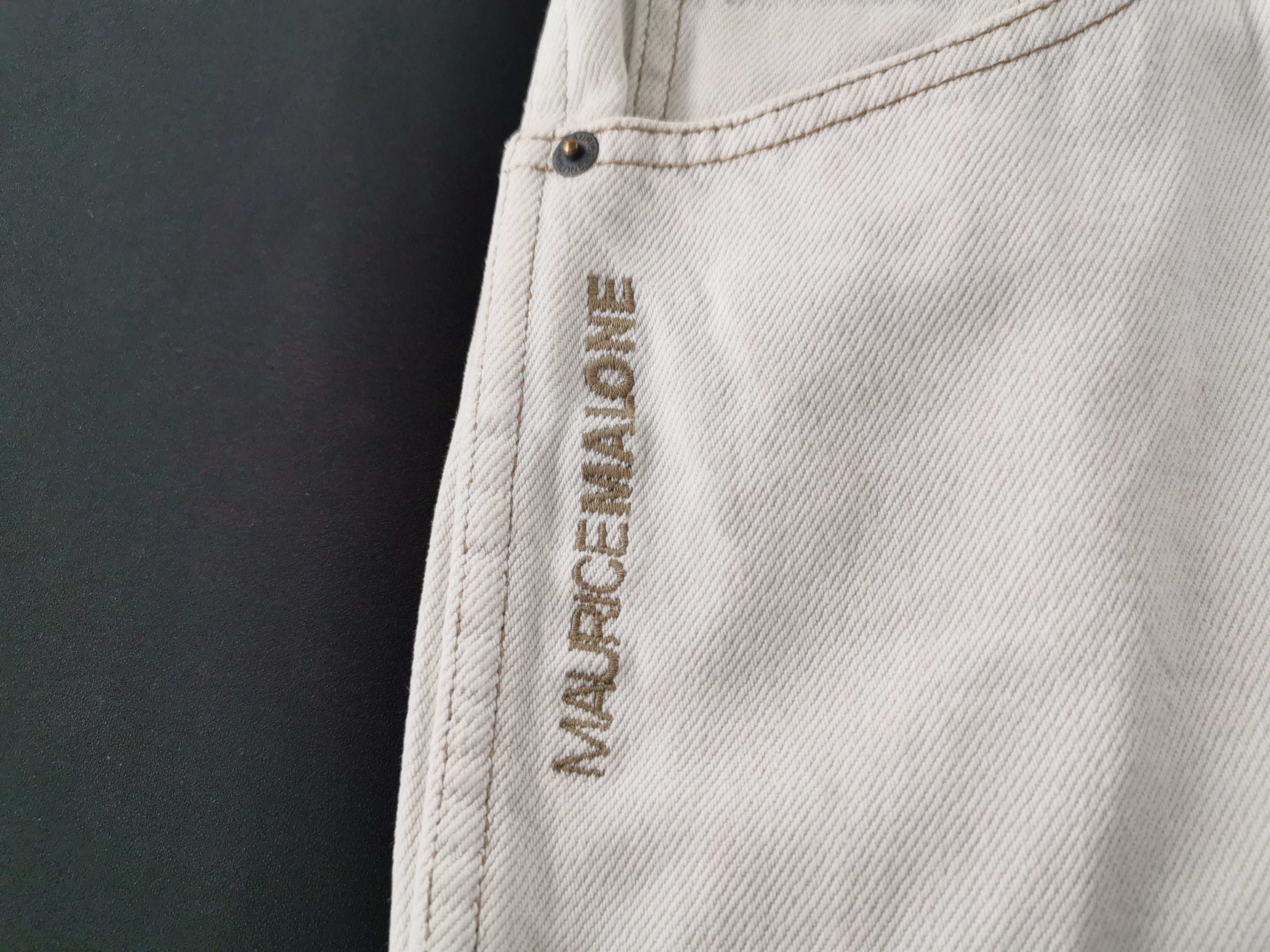 Designer Distressed Maurice Malone Denim Jeans Size 34 Size US 34 / EU 50 - 9 Thumbnail