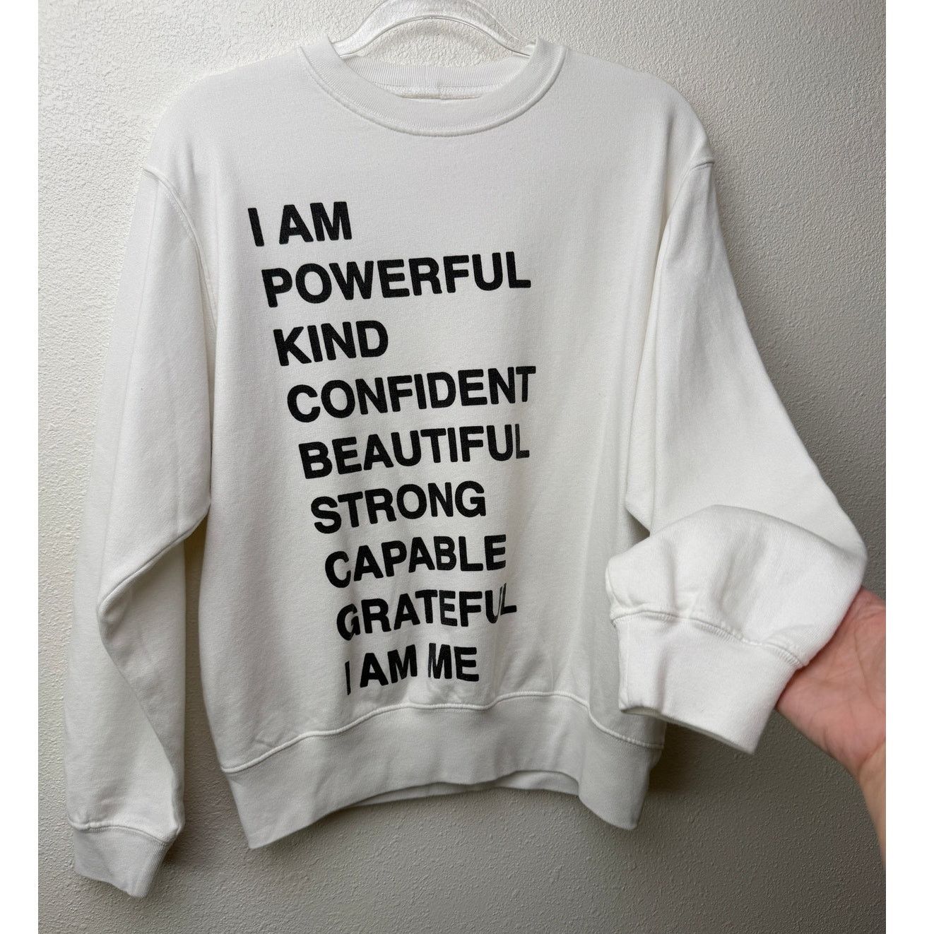 Anine Bing Anine Bing Graphic Sweatshirt I Am Powerful Crew Pullover XS Size XS / US 0-2 / IT 36-38 - 2 Thumbnail
