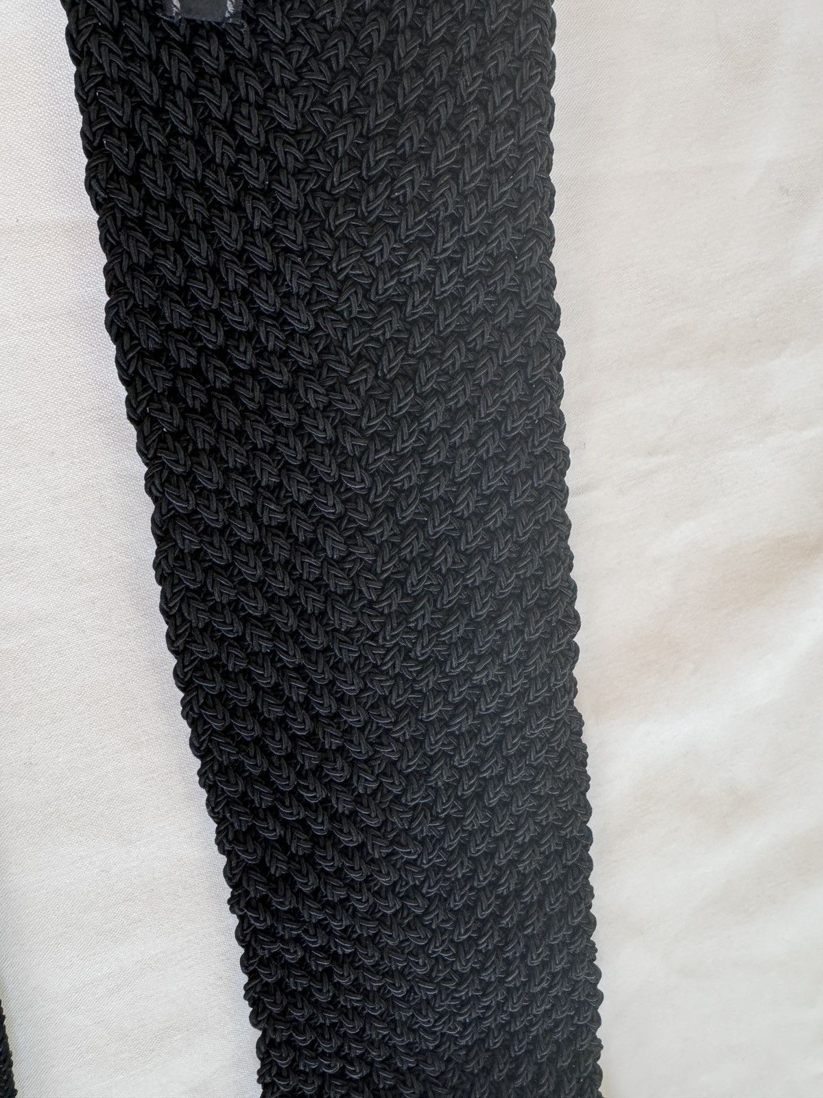 Prada VTG Prada Milano Handmade Crochet Cummerbund Tux Belt Knit Size ONE SIZE - 9 Thumbnail