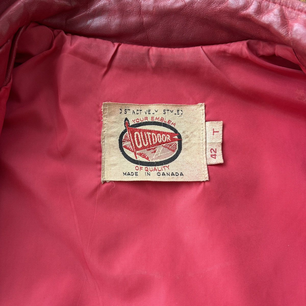 Vintage True Vintage Leather Jacket College Letterman 1960s 1970s Size US L / EU 52-54 / 3 - 4 Thumbnail