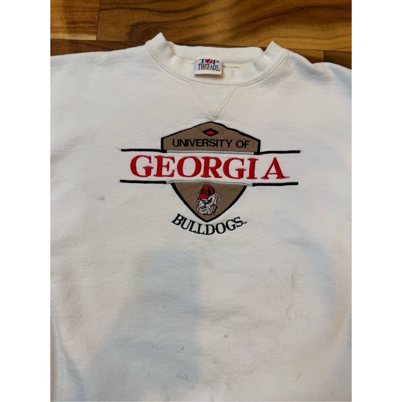Vintage Size XL - Vintage 1990s embroidered Georgia Bulldogs Sweatsh Size US XL / EU 56 / 4 - 2 Thumbnail