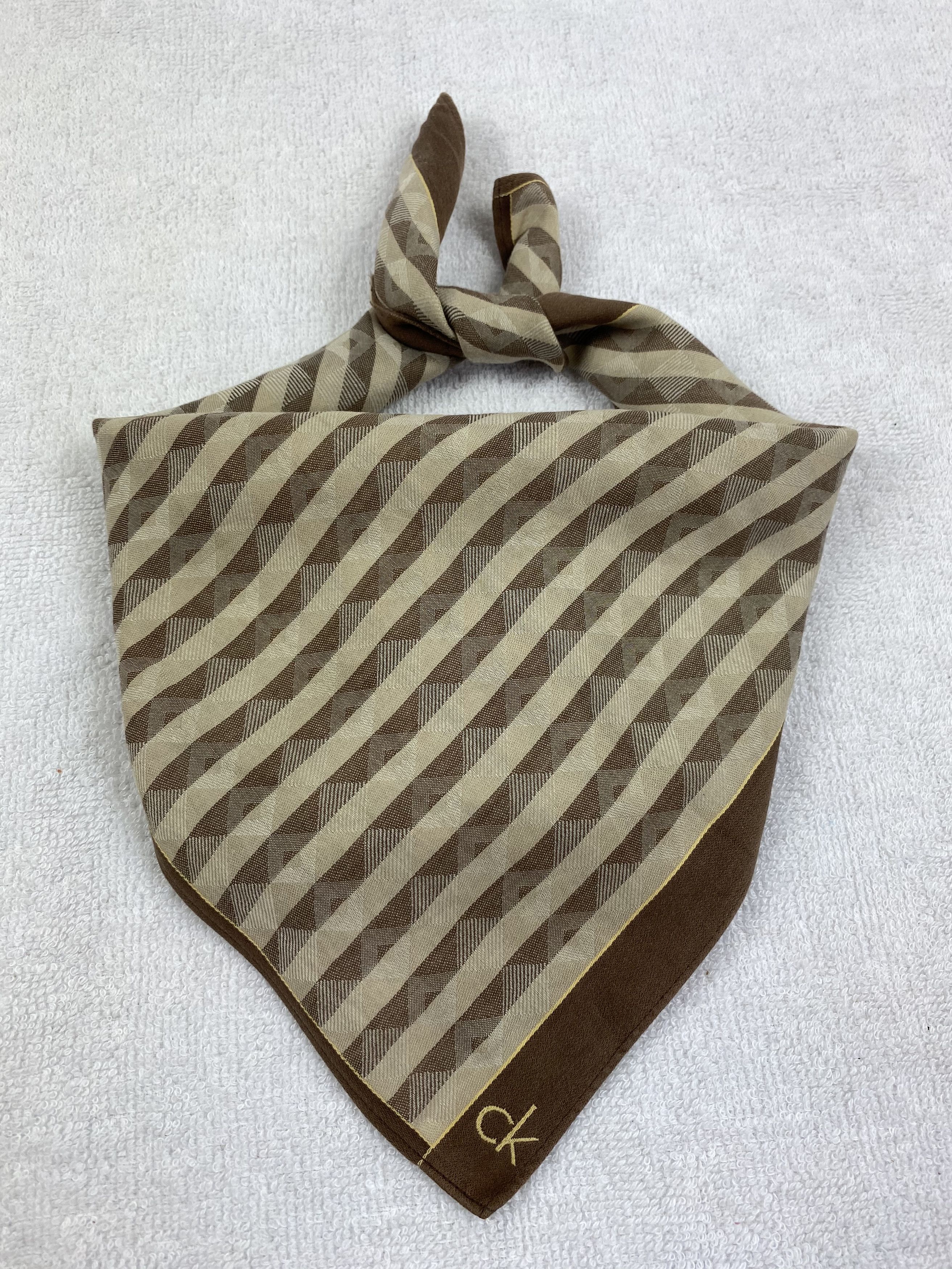 Calvin Klein × Vintage Calvin Klein Handkerchief / Bandana / Neckerchief Size ONE SIZE - 2 Thumbnail
