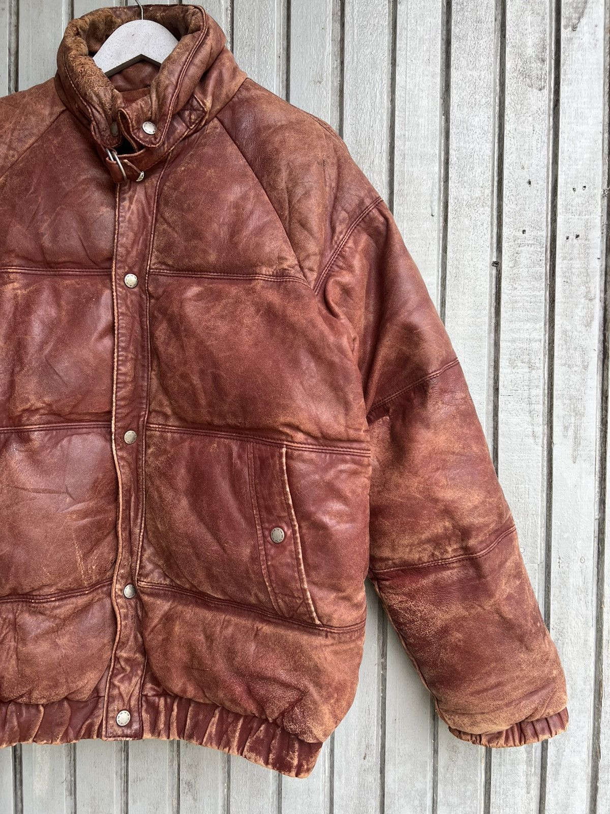 Japanese Brand × Vintage Vtg sp brand by wood lander leather jacket Size US L / EU 52-54 / 3 - 2 Thumbnail