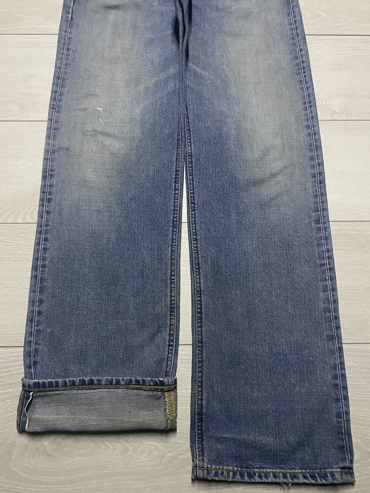 Vintage Vintage Lee Riders Half Selvedge Grunge Repair Baggy Jeans Size US 30 / EU 46 - 5 Thumbnail