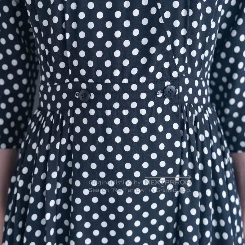 Kenzo Kenzo Black and white polka dot wrap-around dress Size M / US 6-8 / IT 42-44 - 6 Thumbnail