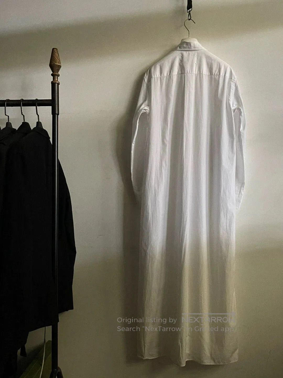 Maison Margiela long white cotton shirt dress. Size L / US 10 / IT 46 - 4 Thumbnail