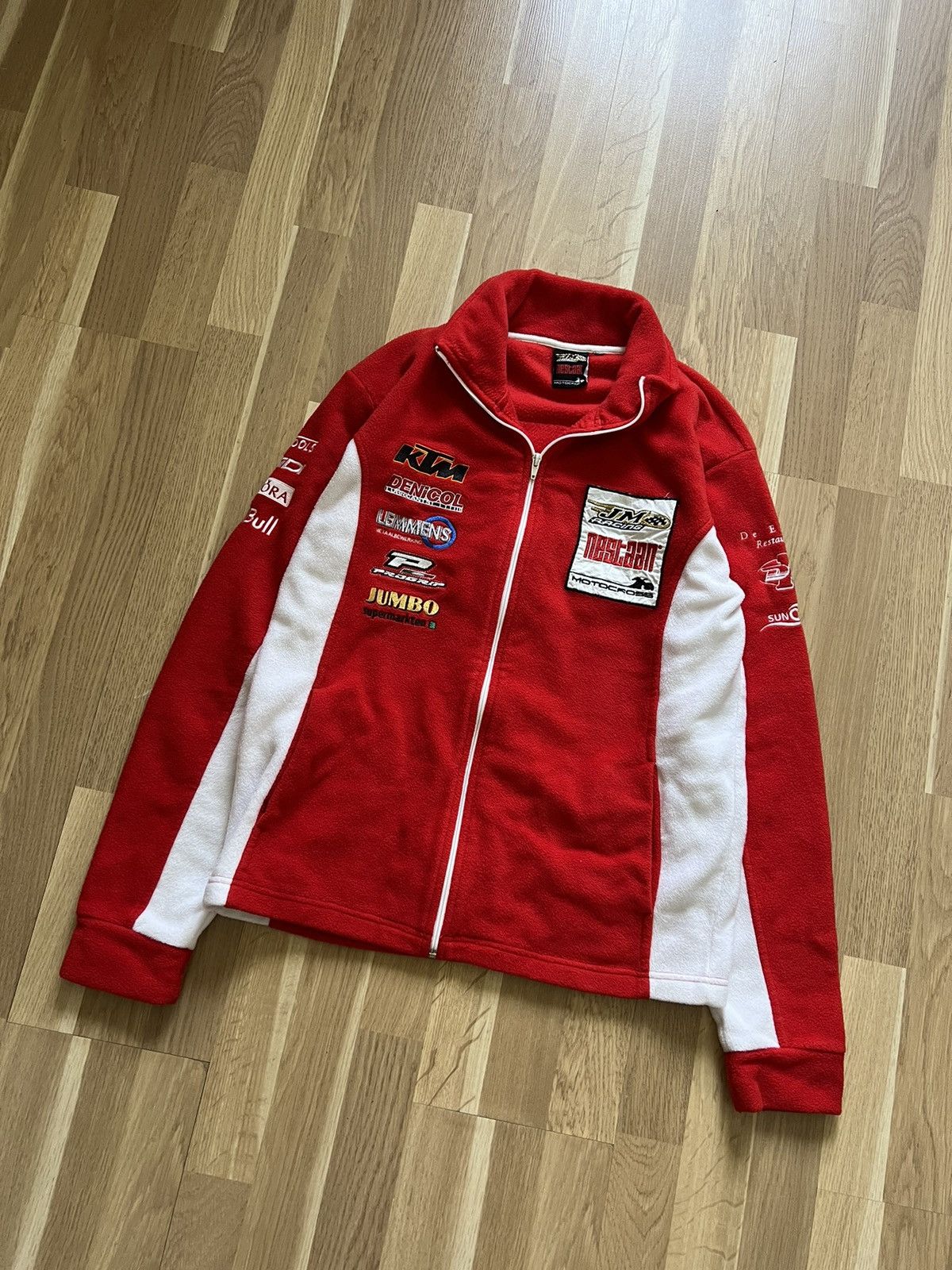 Vintage Vintage moto racing zip fleece jacket nestaan jnco racing 90 Size US M / EU 48-50 / 2 - 2 Thumbnail