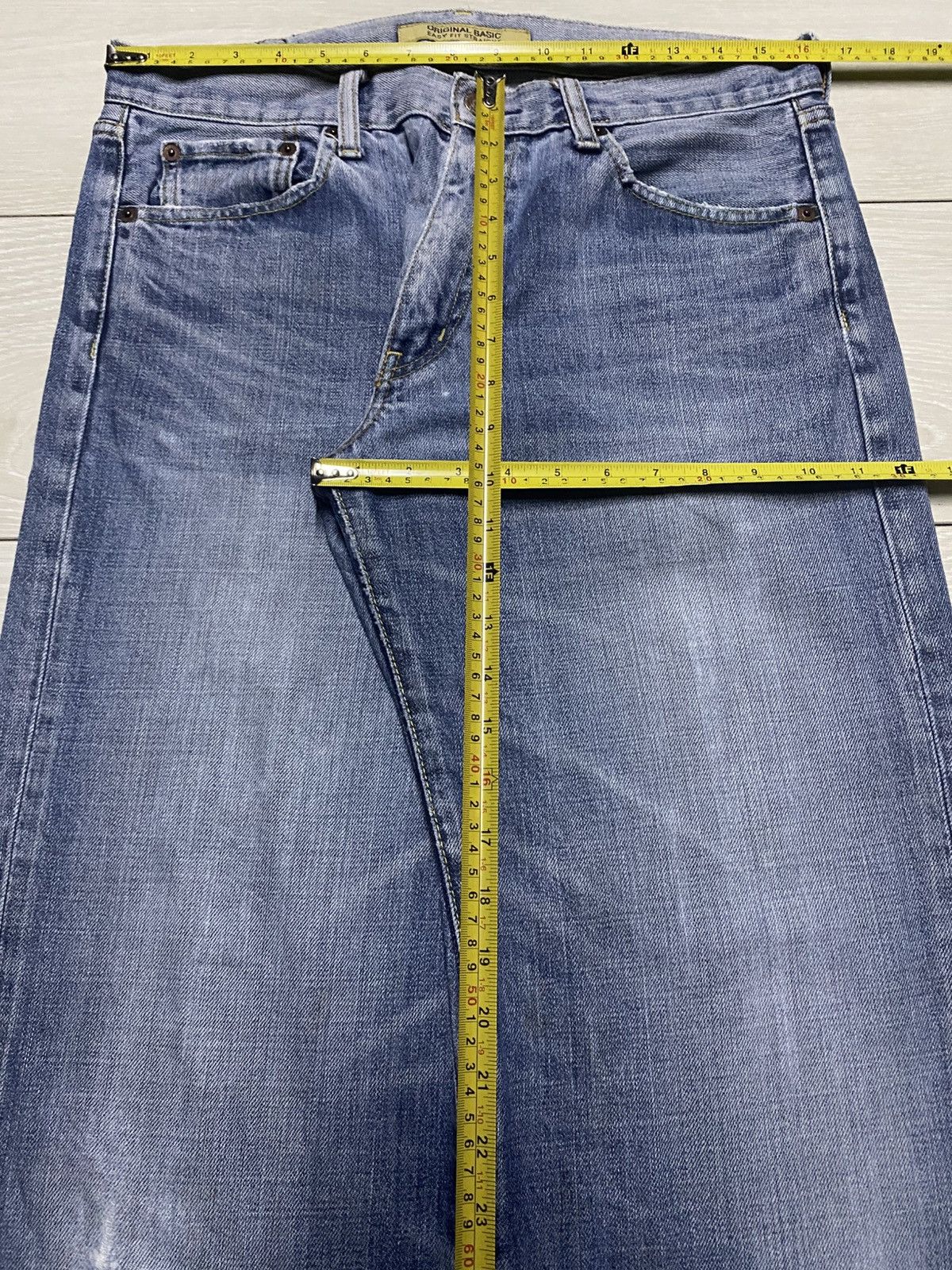 Uniqlo Vintage Uniqlo S003 Faded Wash Distressed Baggy Jeans Size US 32 / EU 48 - 11 Thumbnail
