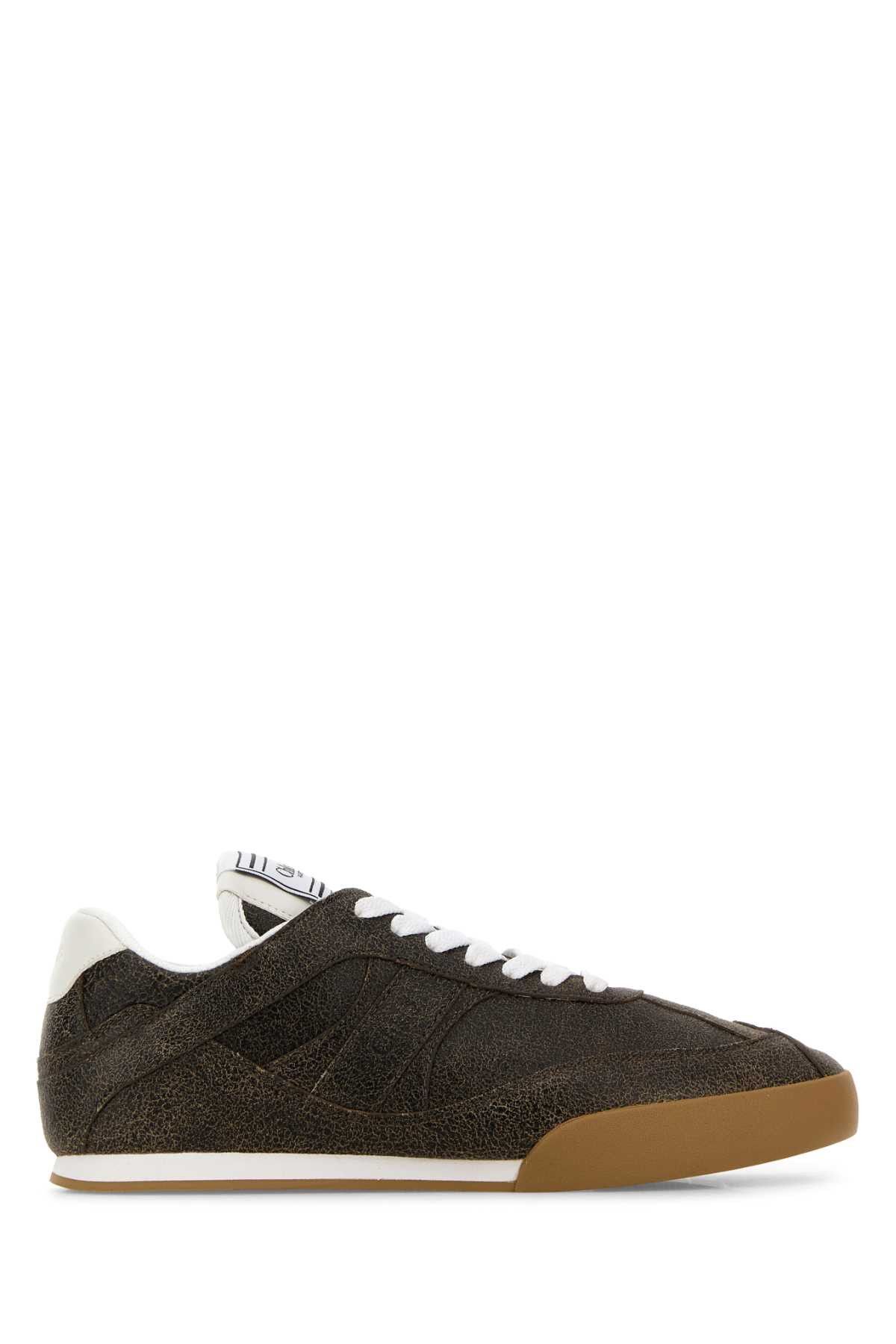 Brown Leather Chloã¨ Kick Sneakers
