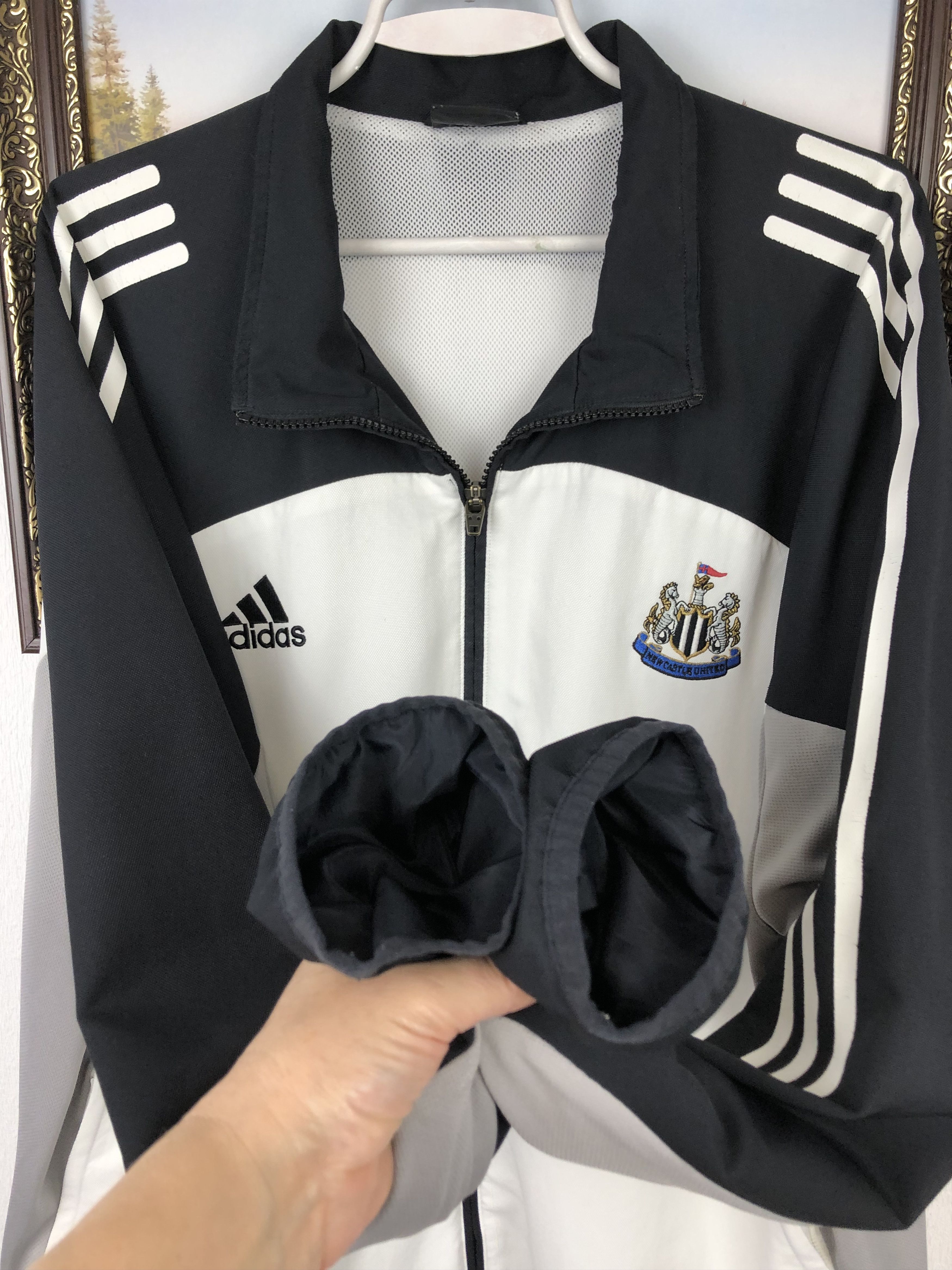 Adidas Vintage Adidas Newcastle United Football Jacket Track Top Size US XL / EU 56 / 4 - 9 Thumbnail