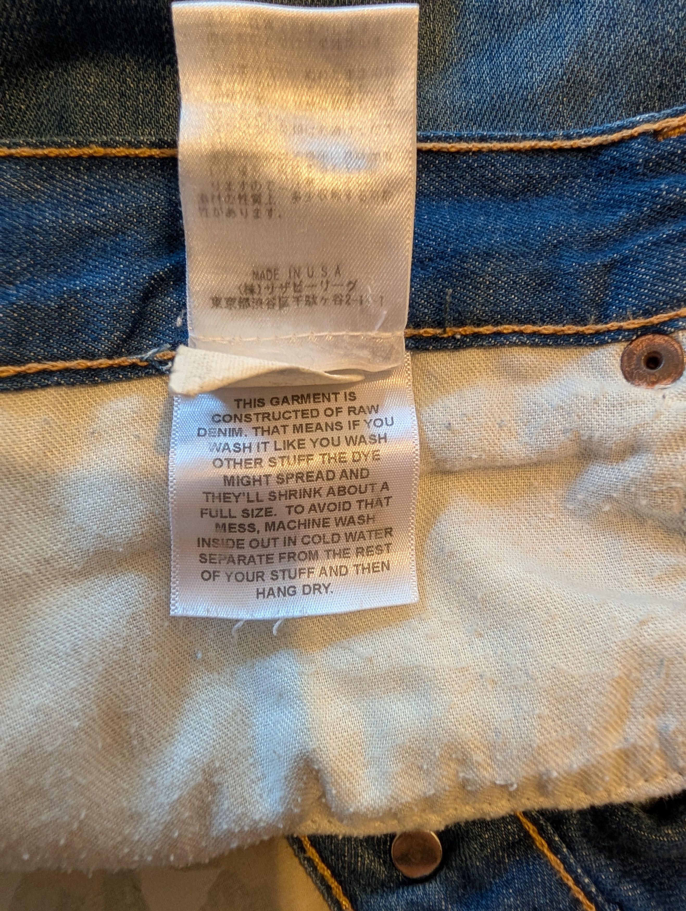 Band Of Outsiders × Designer BAND OF OUTSIDERS STRAIGHT JEANS MADE IN USA Size US 31 - 19 Thumbnail
