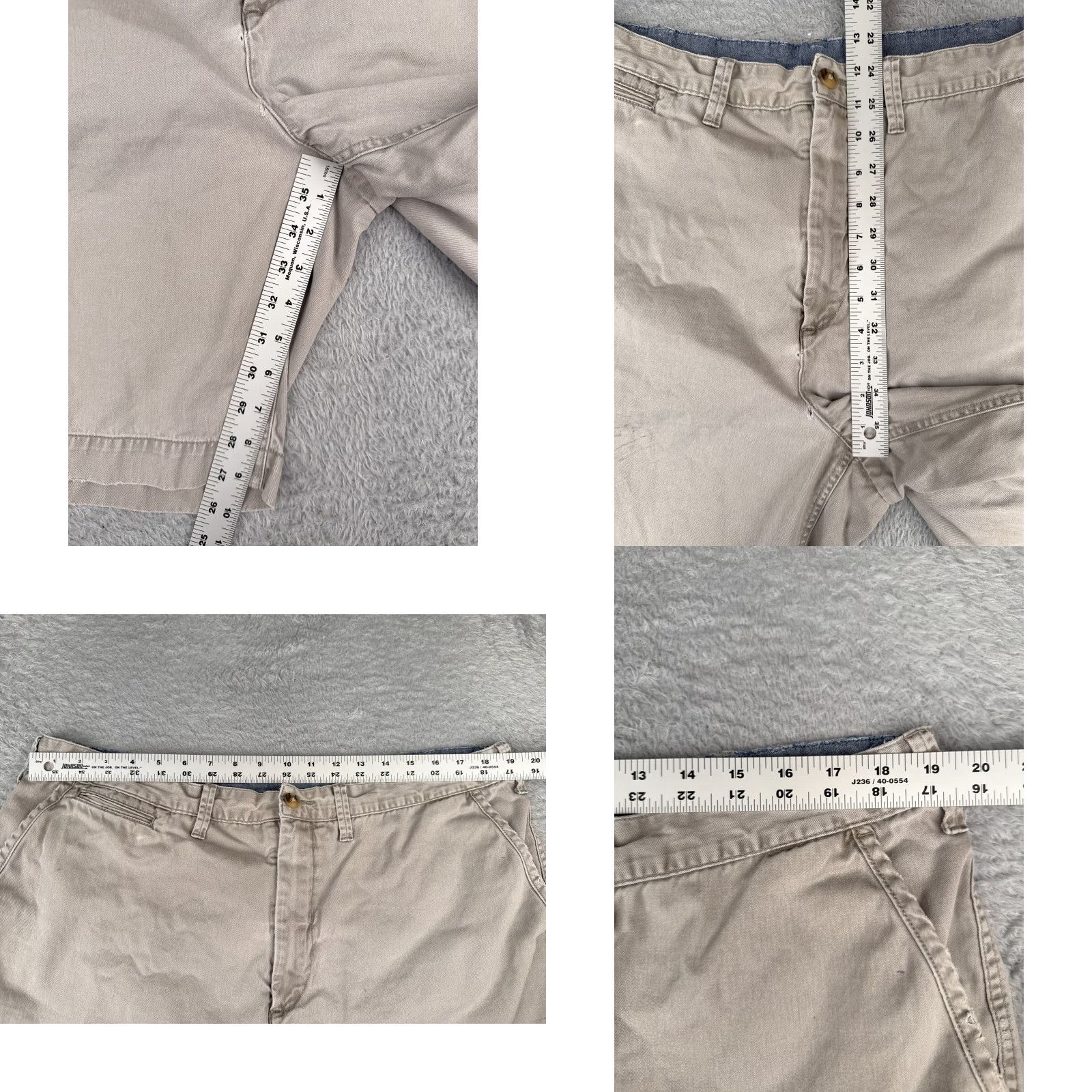 Polo Ralph Lauren Polo Ralph Lauren Chino Shorts Mens 40 Gray Cotton Blend Casual Travel 9" Inseam Size US L / EU 52-54 / 3 - 8 Thumbnail