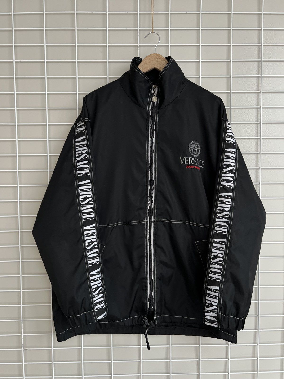 Versace Jeans Couture Medusa Nylon Jacket Size L/XL Vintage