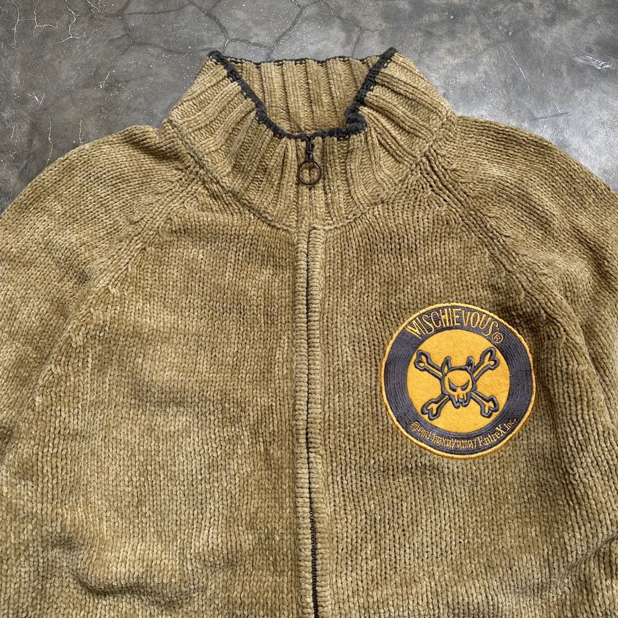 Japanese Brand 2000s Mischievous Skunk Rip Stitch Zip Up Knit Sweaters Size US M / EU 48-50 / 2 - 3 Thumbnail