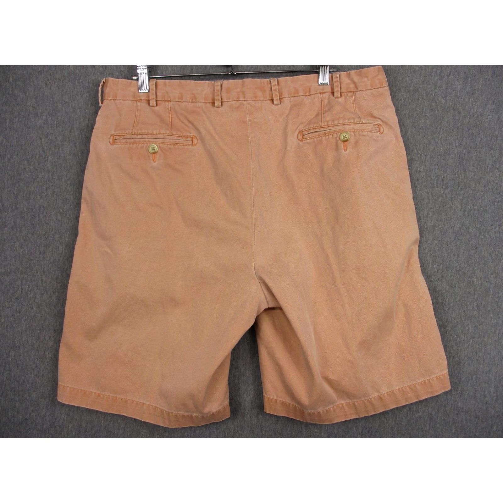 Peter Millar Peter Millar Shorts Mens 36 Orange Pima Cotton Chino 9 Inseam Flat Front Casual Size US 36 / EU 52 - 3 Thumbnail