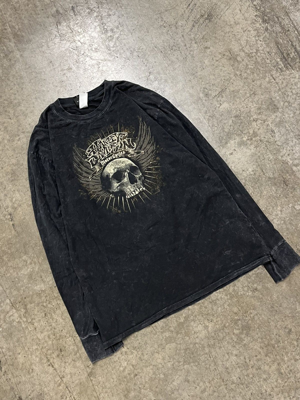 Harley Davidson × Vintage Harley Davidson vintage longsleeve graphic tee grunge hype Size US L / EU 52-54 / 3 - 4 Thumbnail