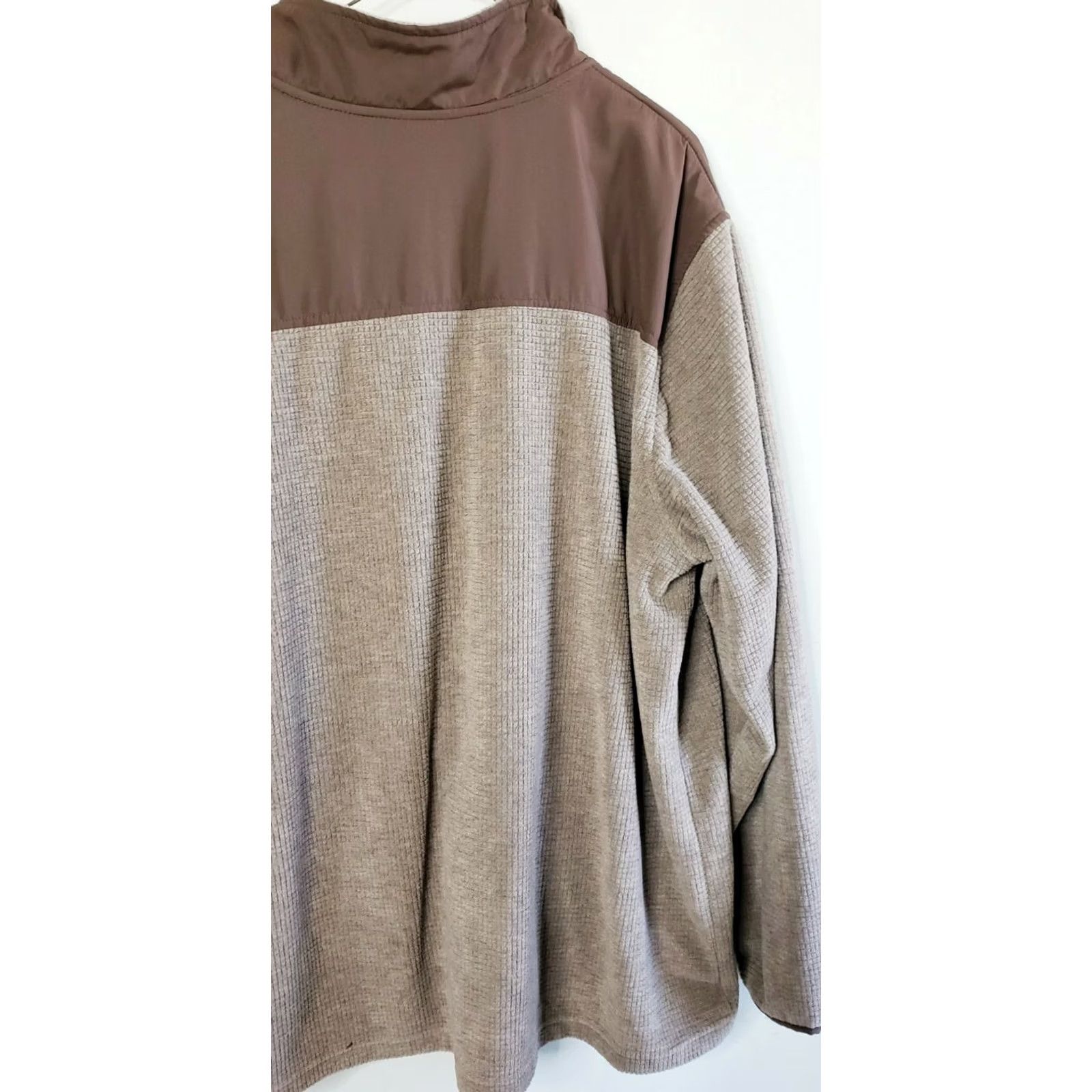 Vintage Athletic Works Men's Fleece Full Zip Jacket Sweater Two-toned Brown Size 2XL Size US XXL / EU 58 / 5 - 6 Thumbnail