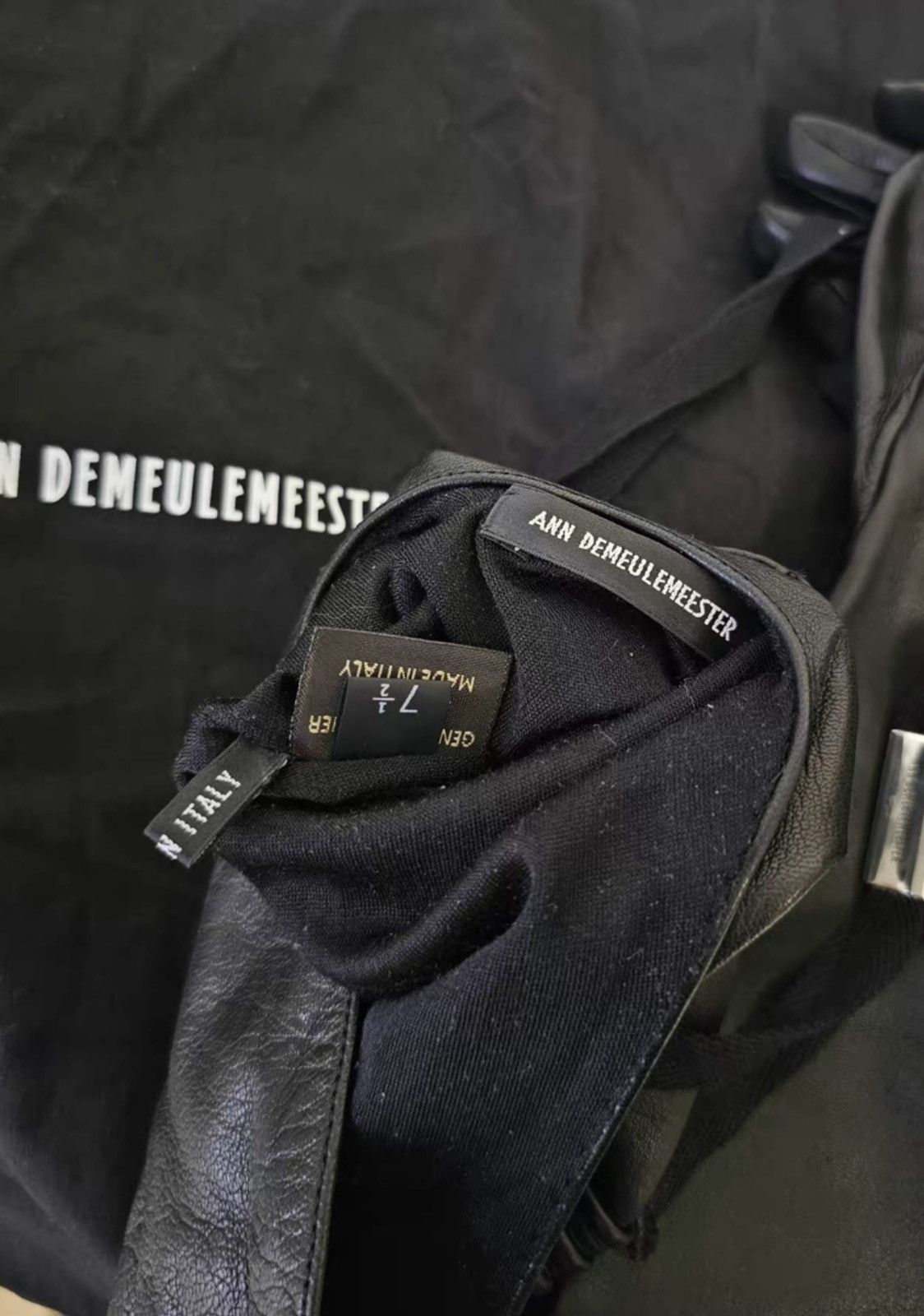Ann Demeulemeester Ann demeulemeester leather gloves Size ONE SIZE - 9 Thumbnail