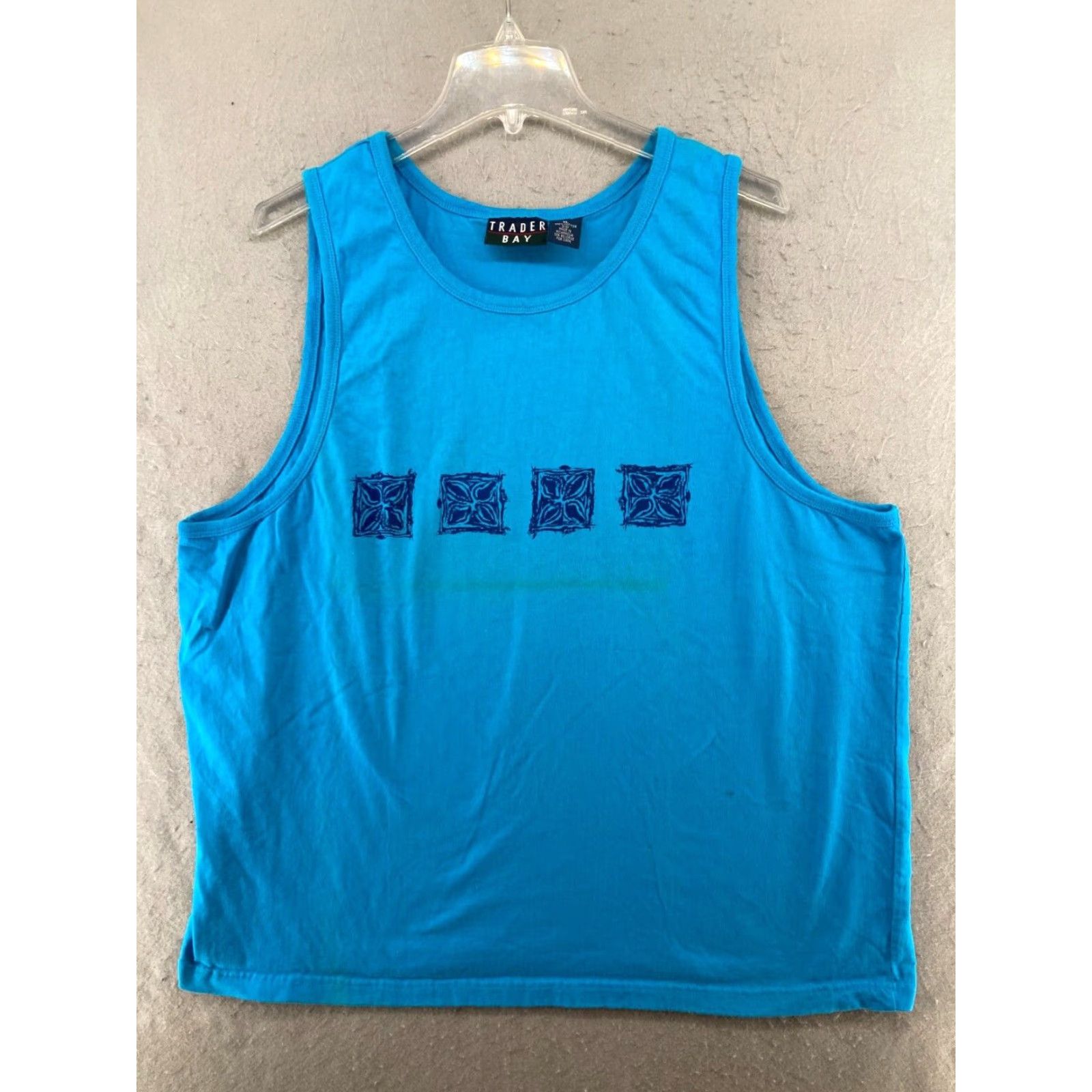 Vintage VINTAGE Trader Bay Tanktop XL Blue 80s 90s Mens Size US XL / EU 56 / 4 - 2 Thumbnail