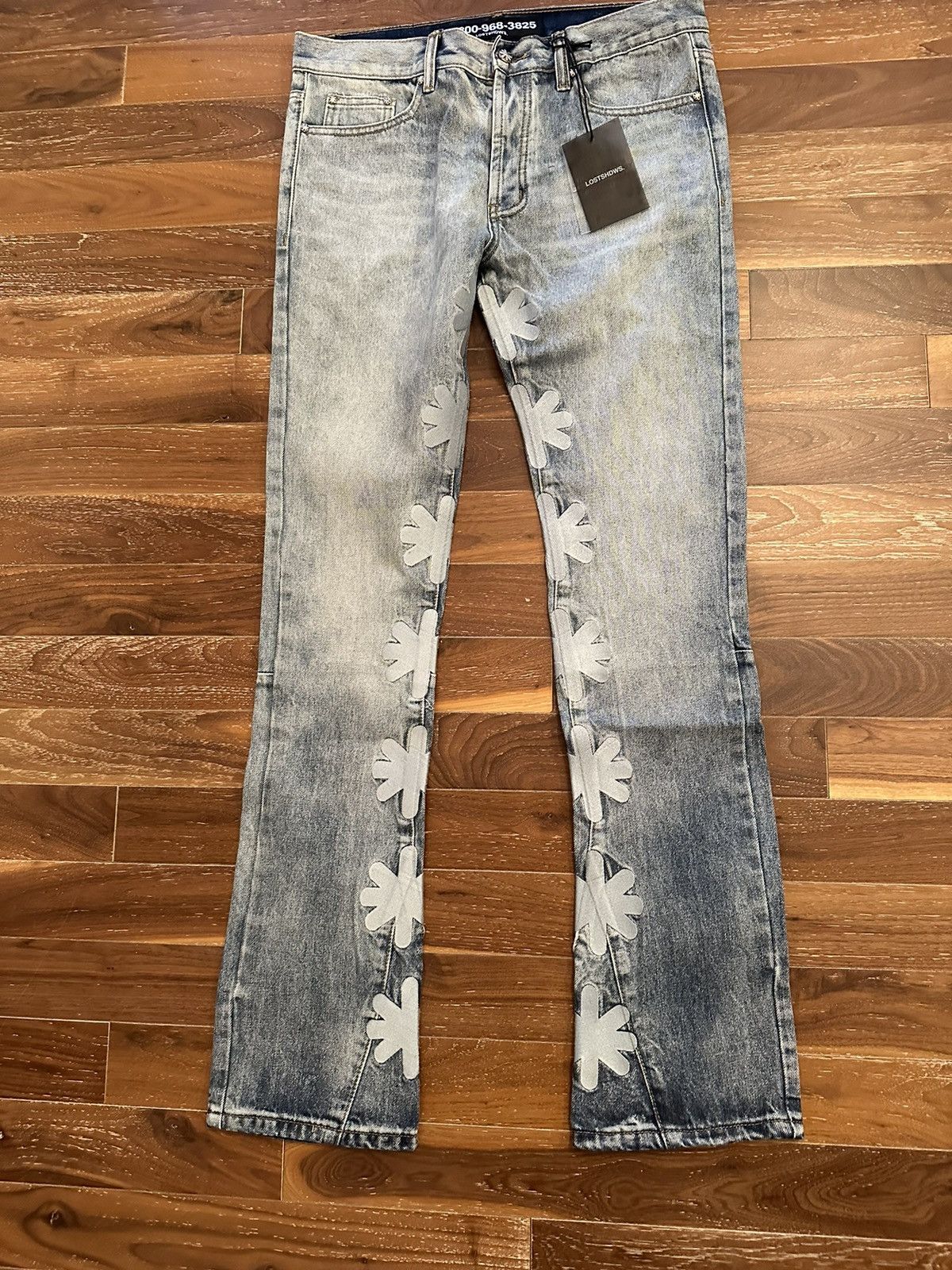 Lostshdws Sun logo Denim Jeans. #34