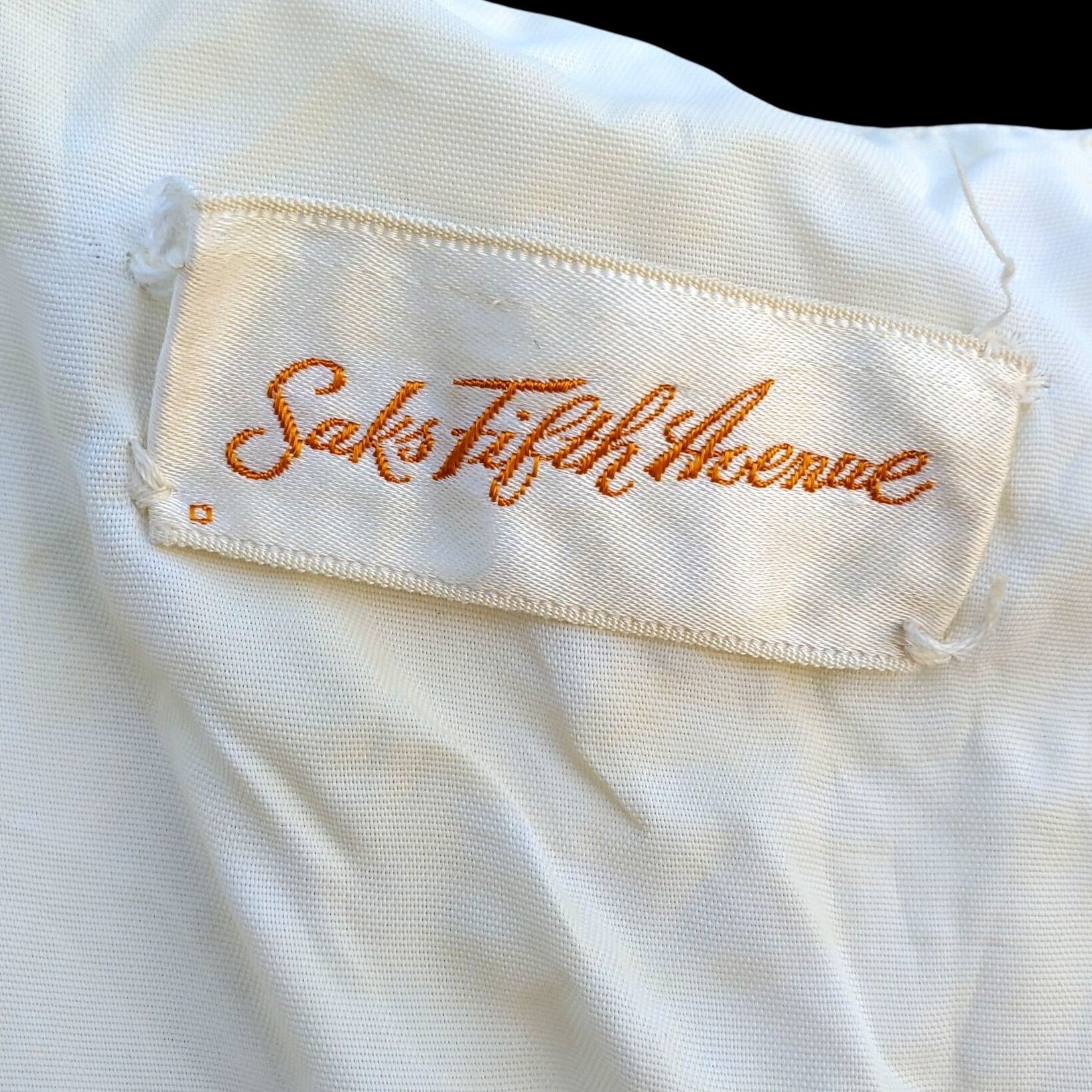 Saks Fifth Avenue Distressed 1950s Vintage Saks Fifth Avenue Silk Chiffon Even Size S / US 4 / IT 40 - 3 Thumbnail
