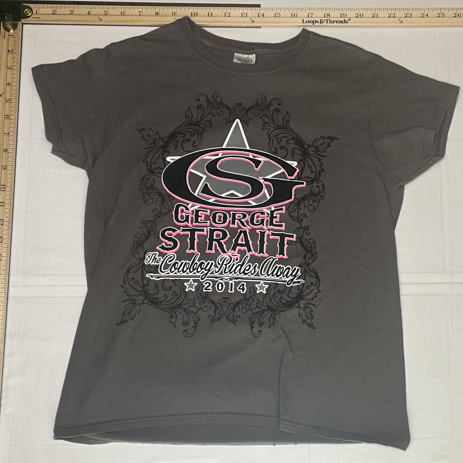 Gildan George Strait 2014 Concert Tour T-shirt Size M / US 6-8 / IT 42-44 - 1 Thumbnail