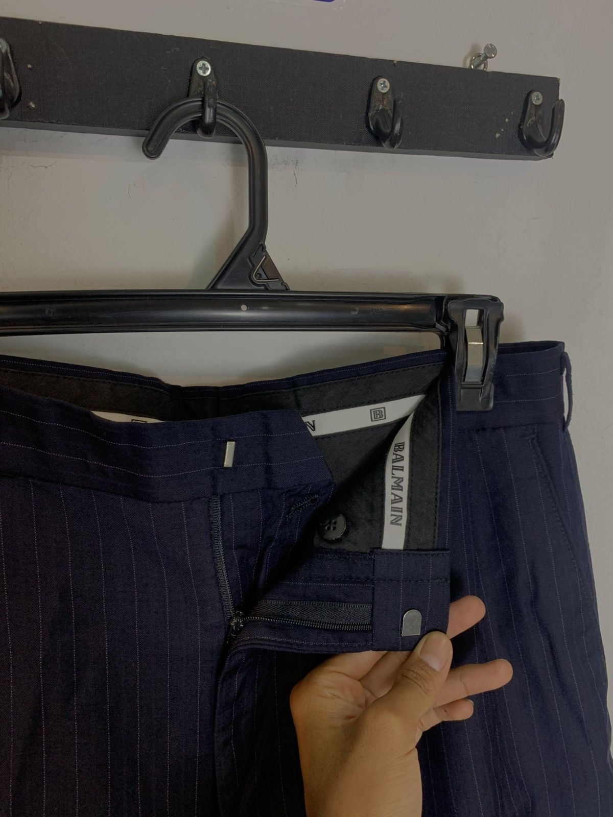 Balmain BALMAIN casual trousers stripe pants Size US 31 - 6 Thumbnail