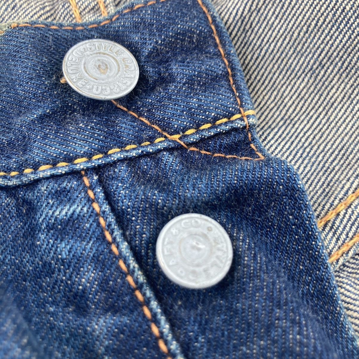 Evisu DISTRESSED EVISU SELVEDGE BUCKLE BACK JEANS Size US 37 - 16 Thumbnail