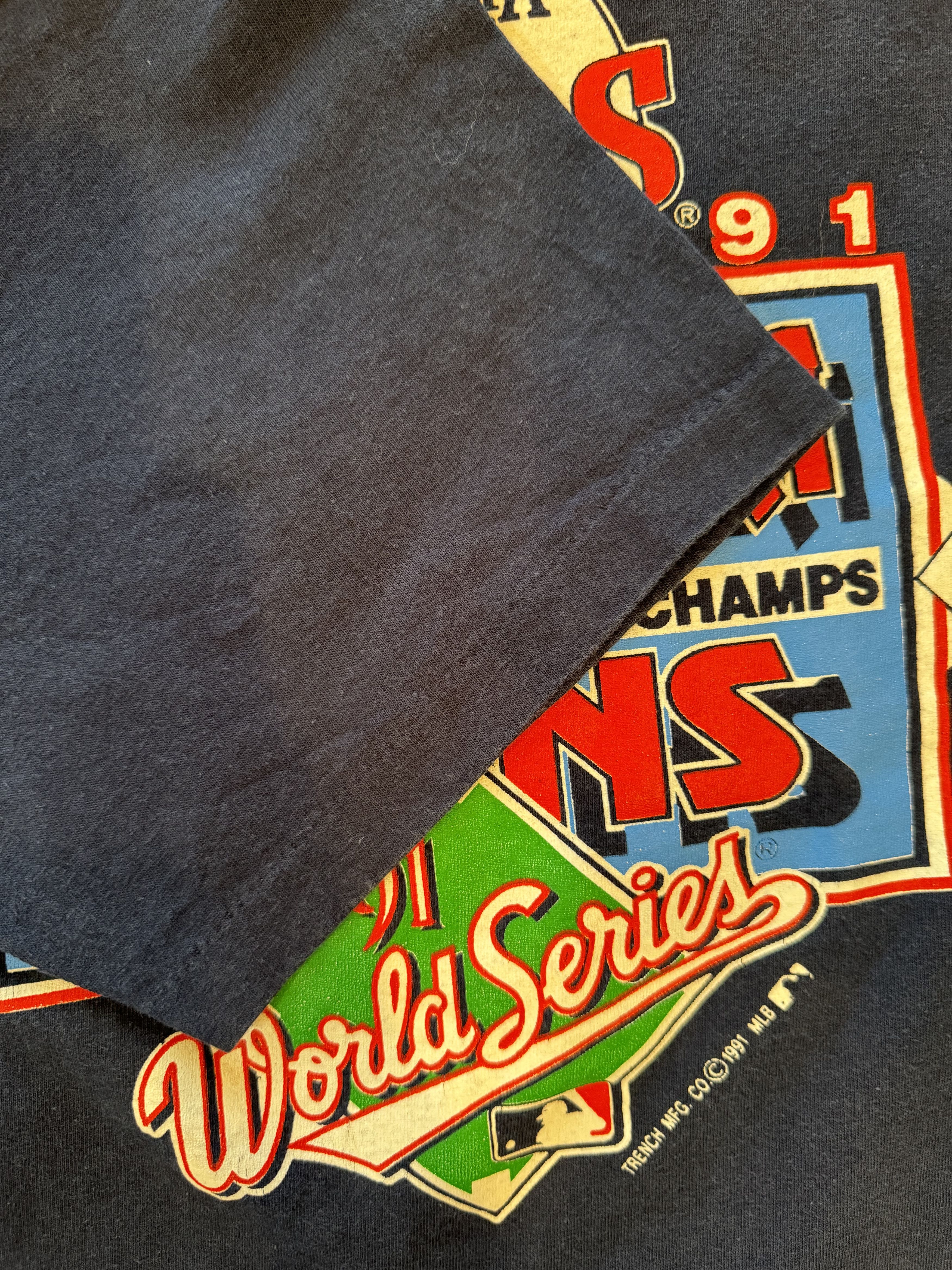 MLB × Vintage 1991 Minnesota Twins AL Champions T-shirt Size US L / EU 52-54 / 3 - 7 Thumbnail