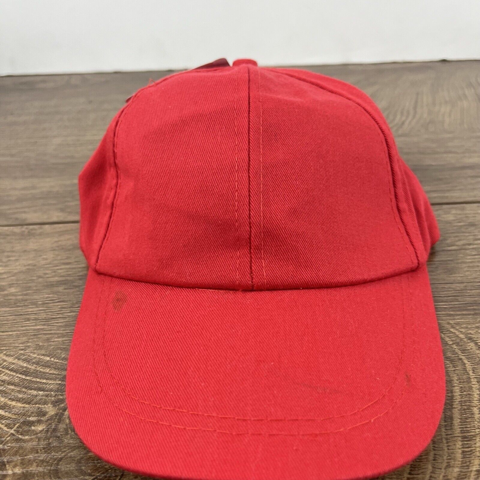 Other Plain Red Hat Baseball Hat Red Adjustable Hat Red Adult Size Size ONE SIZE - 5 Thumbnail