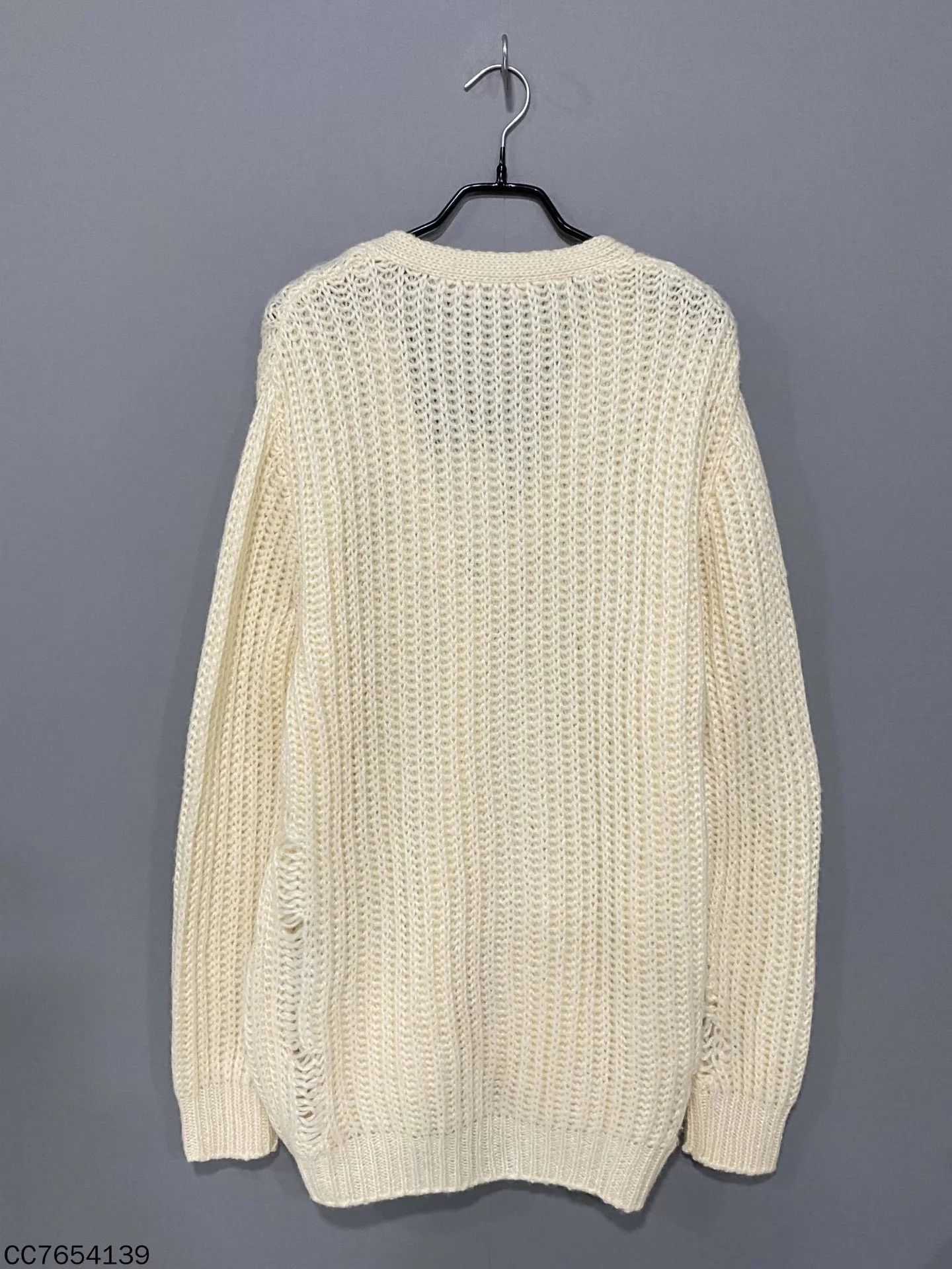 Saint Laurent Paris Saint Laurent Paris white knit cardigan M Size M / US 6-8 / IT 42-44 - 3 Thumbnail