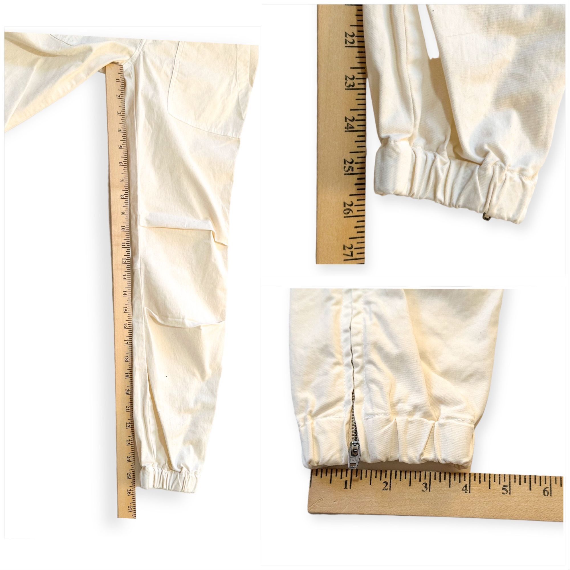 Nili Lotan Nili Lotan Cropped Military Pants, Eggshell, Size 0, Ankle Z Size 25" / US 0 / IT 36 - 13 Thumbnail