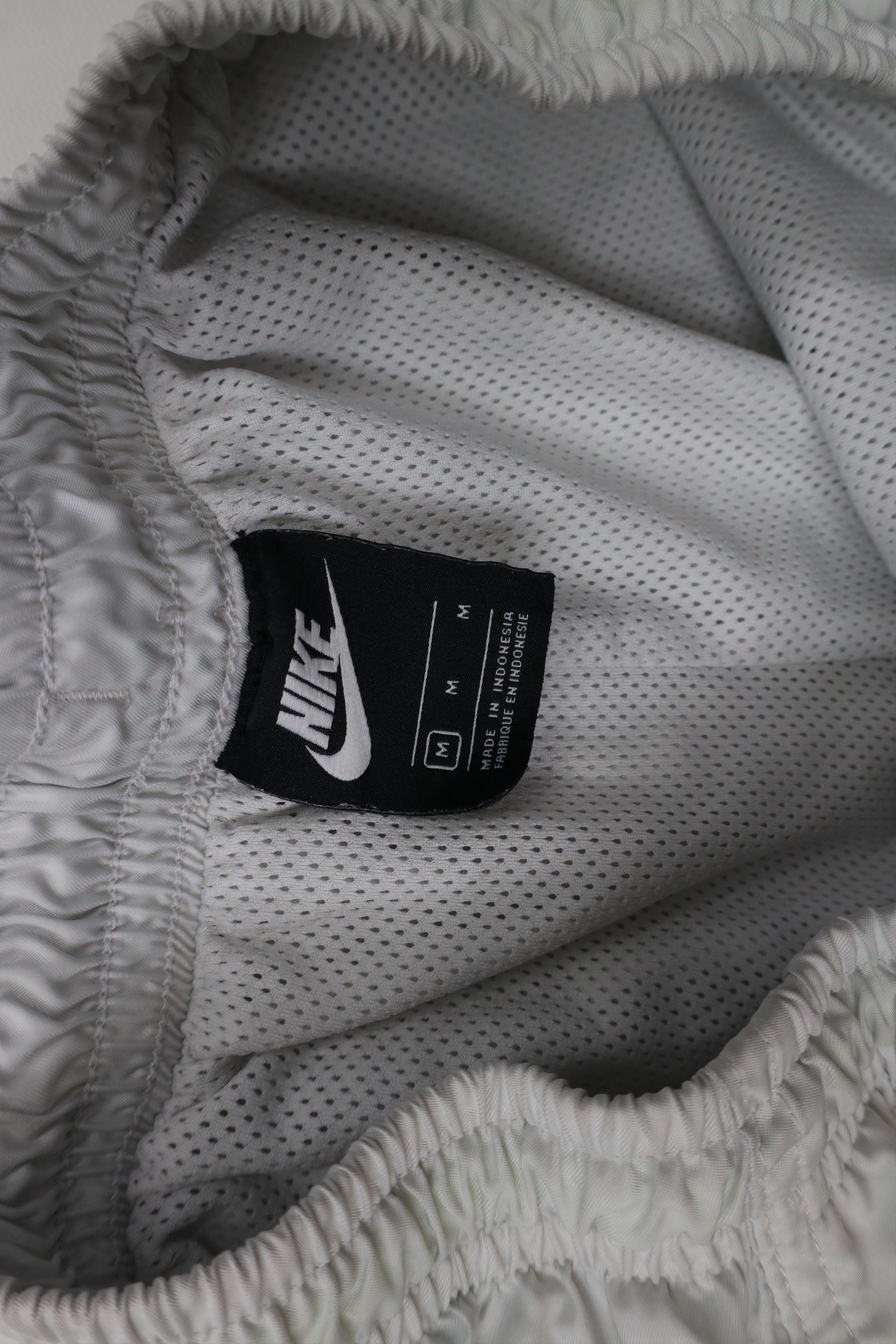 Nike × Vintage Nike Spell Out Big Logo Lined Woven Festival Shorts Gray Size US 32 / EU 48 - 11 Thumbnail