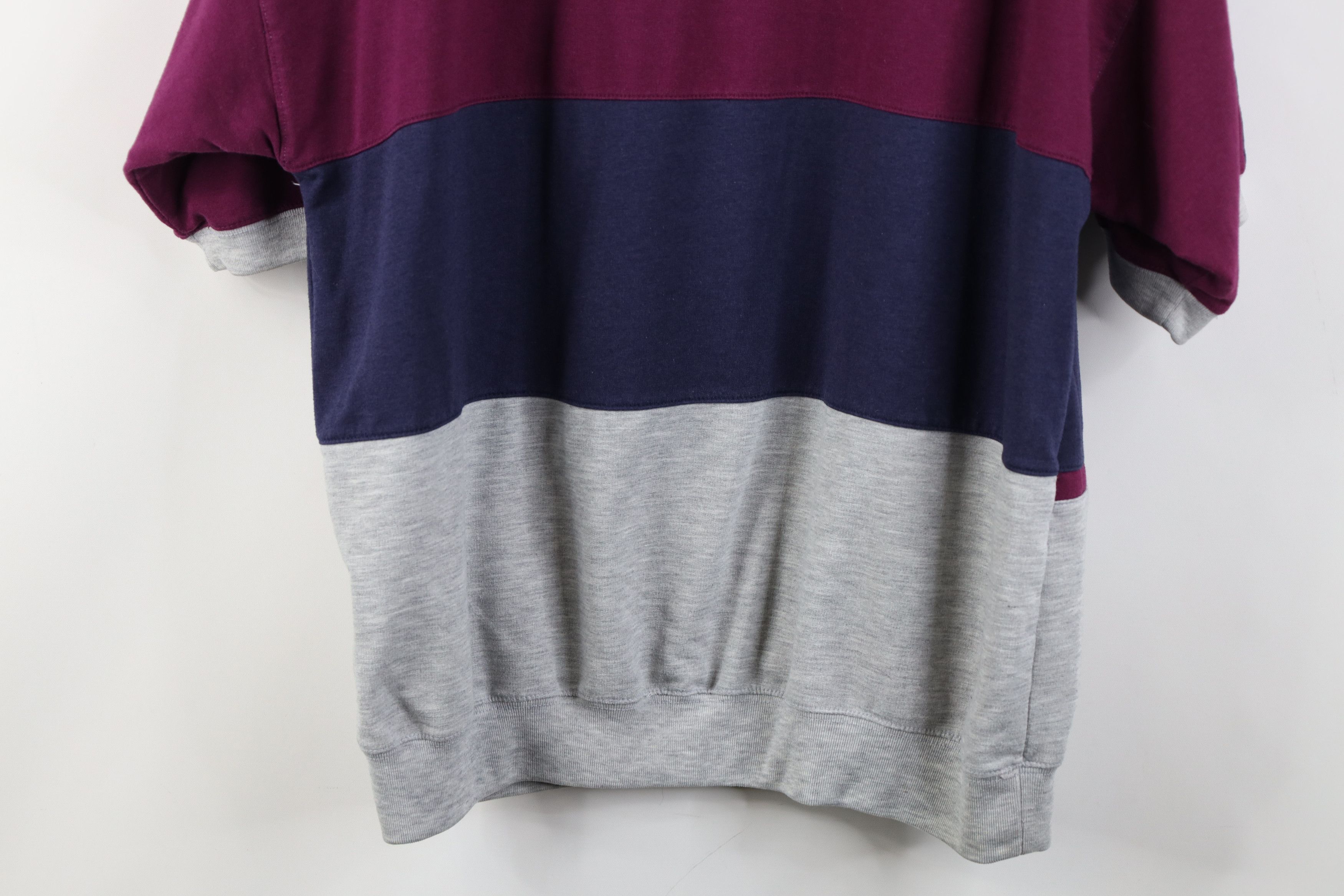 Vintage Vintage 90s Streetwear Block Collared Pullover Polo Shirt Size US L / EU 52-54 / 3 - 13 Thumbnail