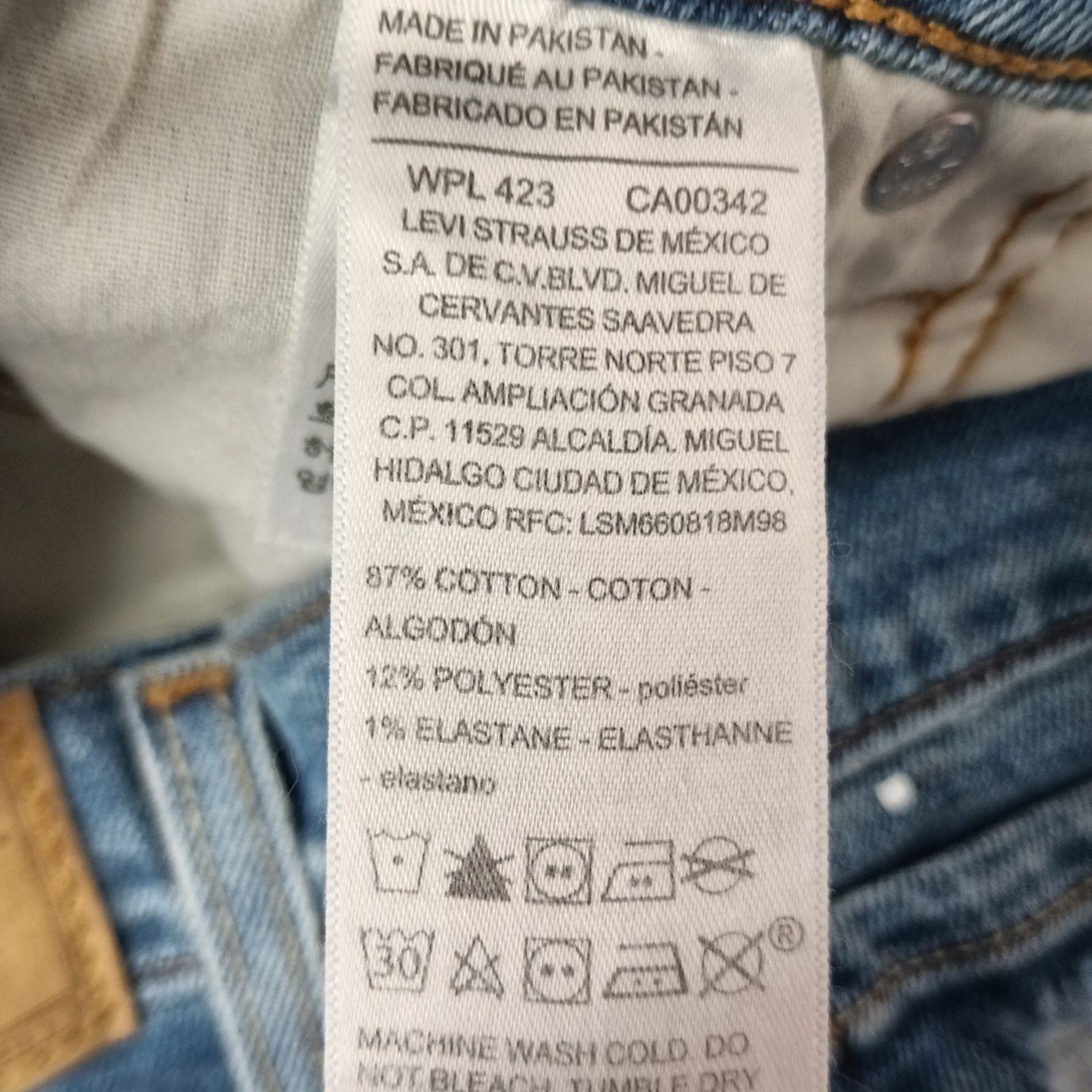 Levi's Levi Strauss Womens Mid Rise 4" Denim Shorts Size 8 W29 Blue Size 30" / US 8 / IT 44 - 4 Thumbnail