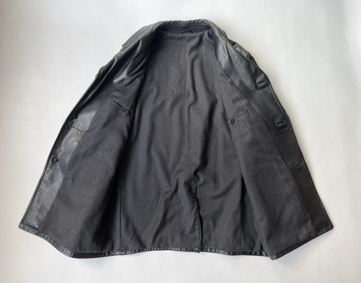 Prada A/W 2000 Black Leather Overcoat Size US XL / EU 56 / 4 - 9 Thumbnail