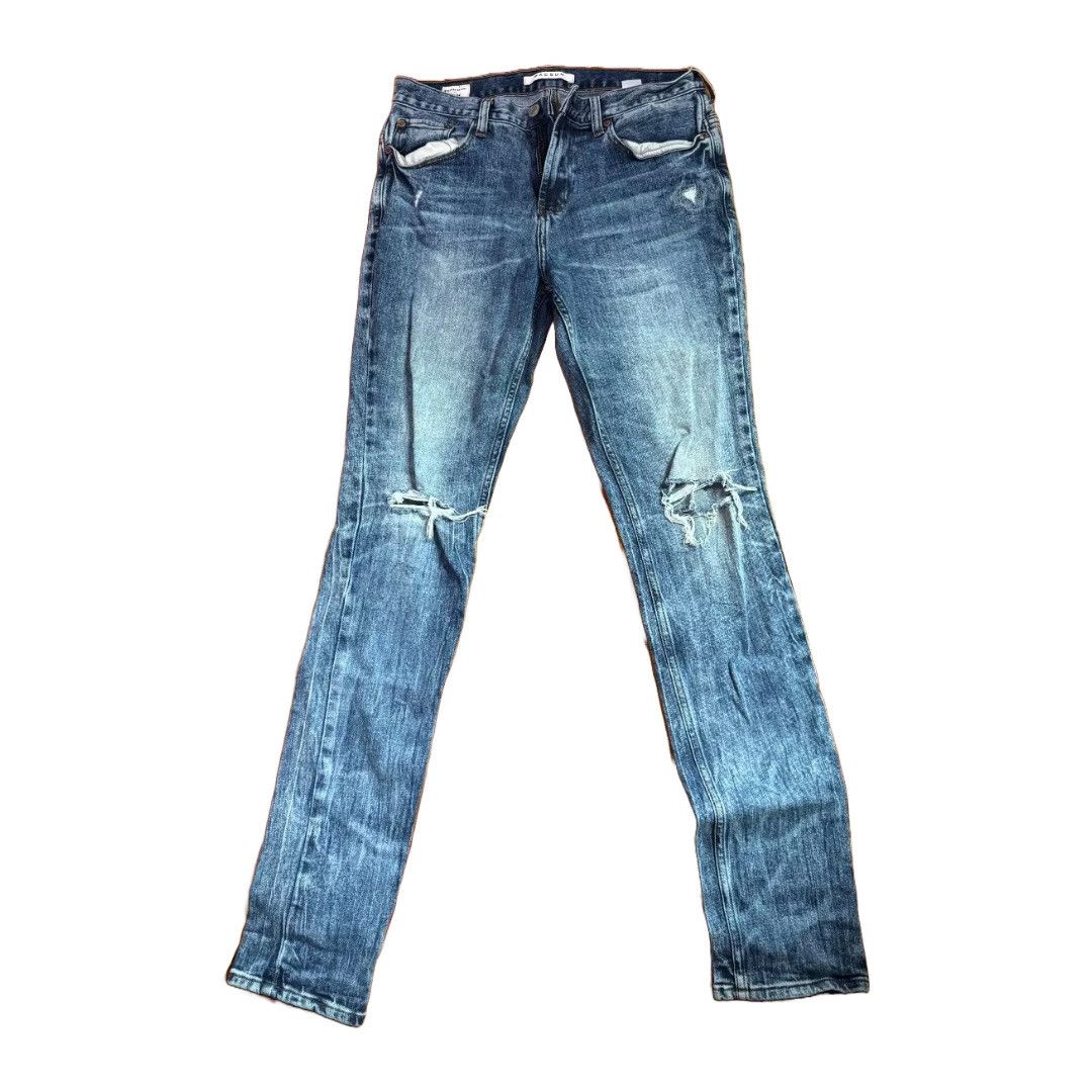 Pacsun 30x32 PacSun Stacked Skinny Jeans Mens Denim Blue Distressed Size US 32 / EU 48 - 1 Thumbnail