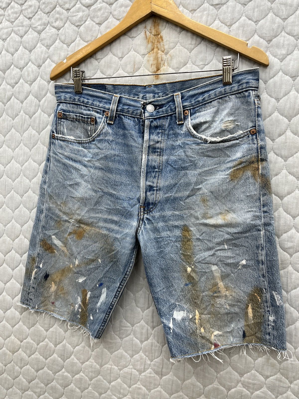 Levi's 🔥🔥🔥STEALS VTG LEVIS 501 SHORTS (CUSTOM) Size US 32 / EU 48 - 2 Thumbnail