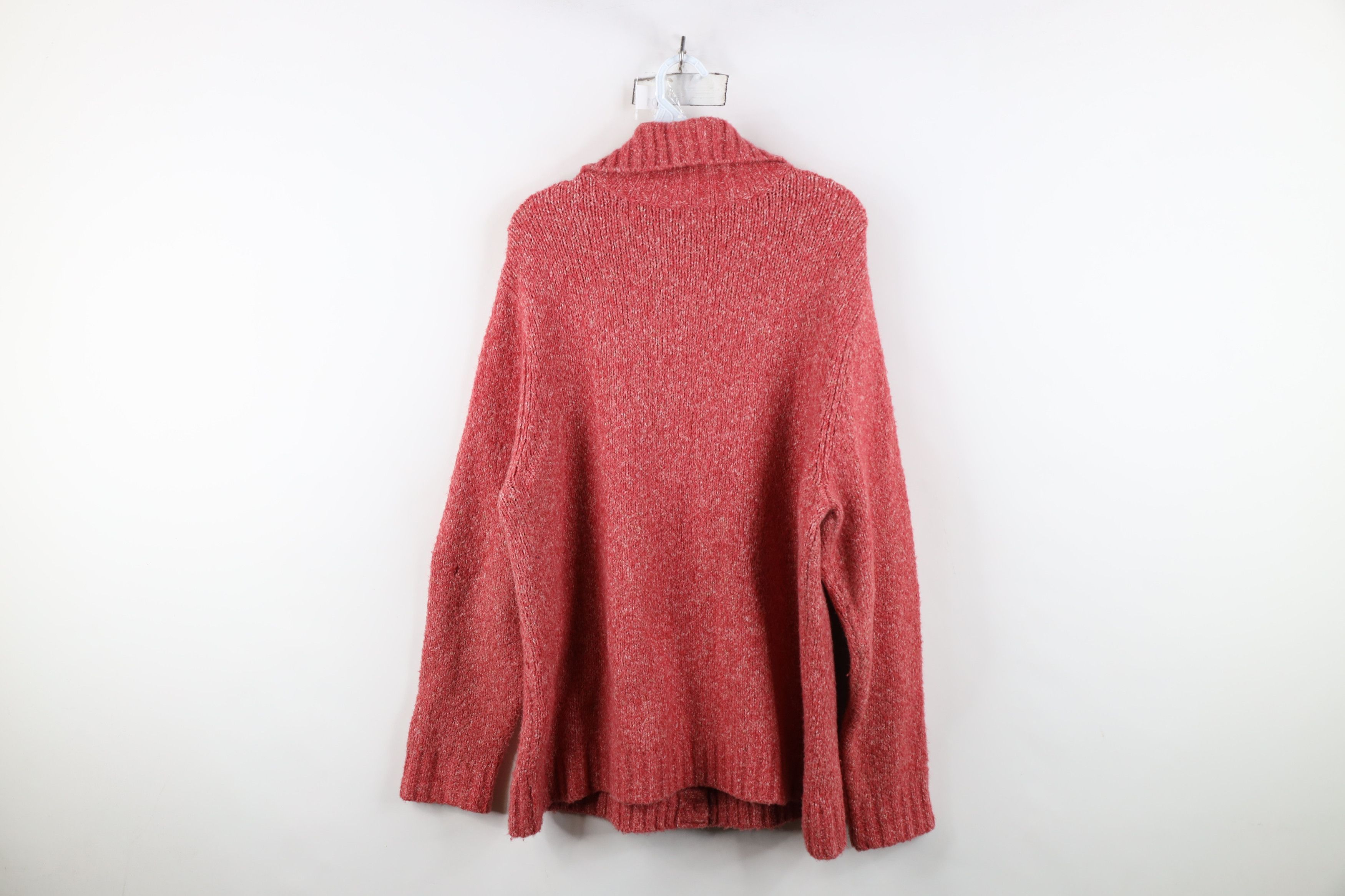 L.L. Bean Vintage LL Bean Wool Blend Cable Knit Cardigan Sweater Size XL / US 12-14 / IT 48-50 - 14 Thumbnail