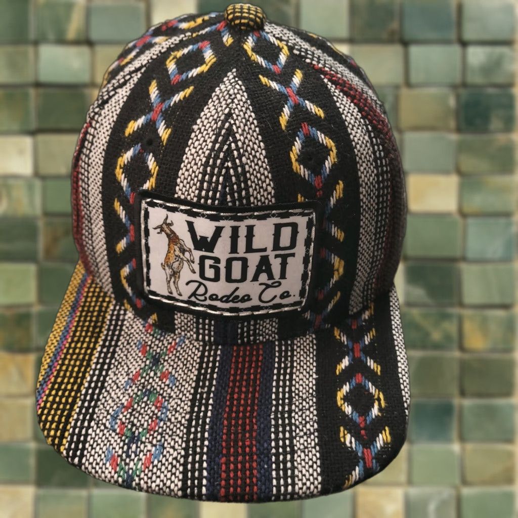 Vintage Wild Goat Rodeo Co Youth Aztec Snapback Hat Cap Hippie Festival ...