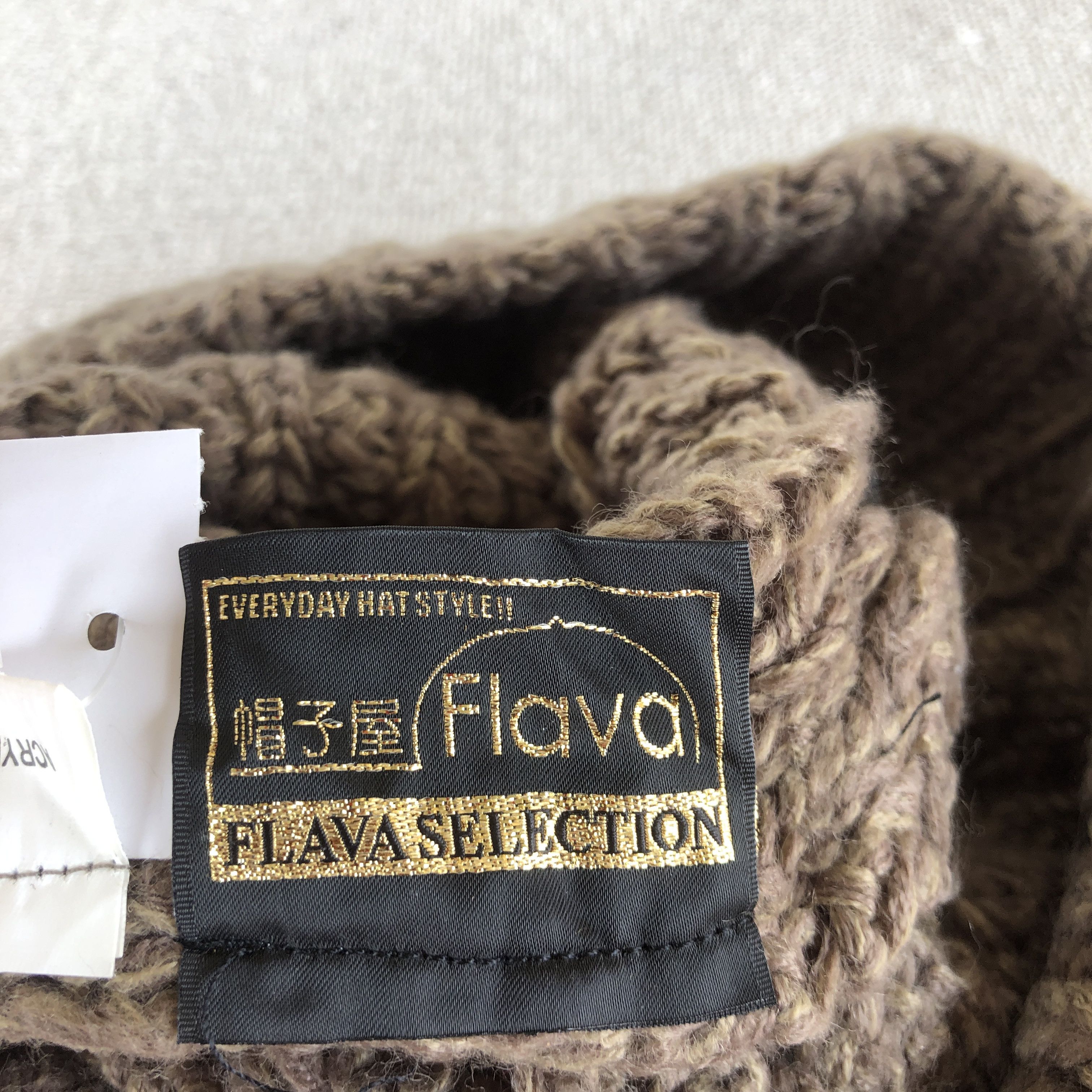 Japanese Brand Vintage Y2K Flava Cable Knit Beanie Slouchy Snow Caps Hats Size ONE SIZE - 7 Thumbnail
